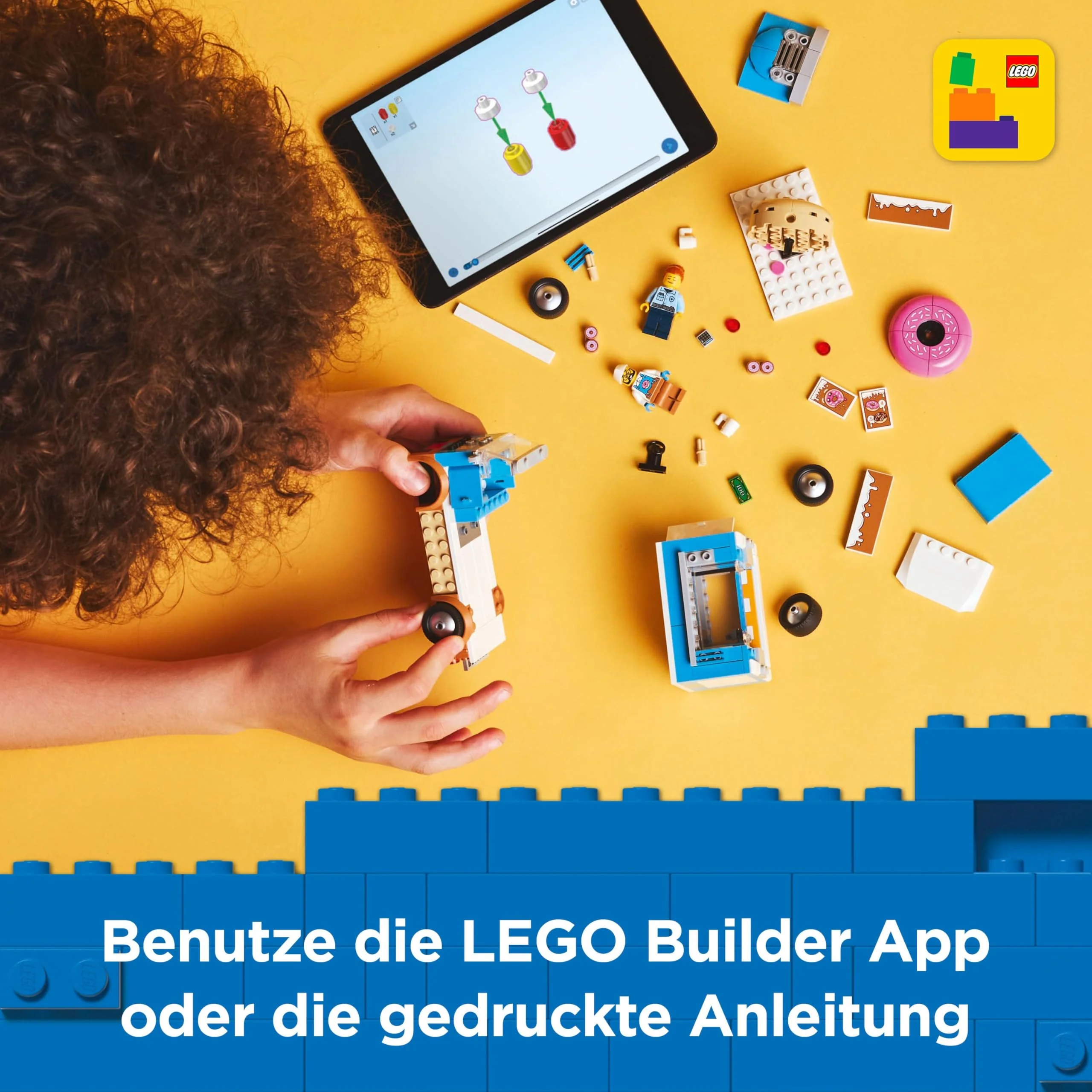 LEGO City Donut Truck - Spielzeug Foodtruck mit 2 Minifiguren Polizist - Bauspielzeug für Jungen und Mädchen ab 5 Jahren - Geschenkidee zum Geburtstag & für Feiertage 60452 - Image 8