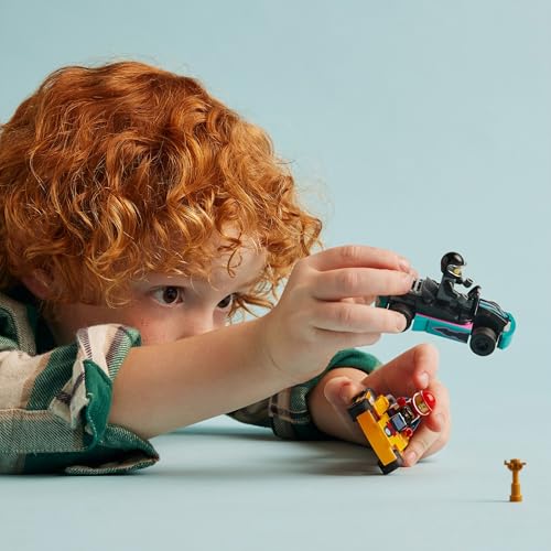 LEGO City Go-Karts mit Rennfahrern, Set mit 2 Rennfahrer-Minifiguren und Rennautos, Auto-Spielzeug ab 5 Jahren für Jungs und Mädchen, lustiges Geschenk für Kinder 60400 - Image 5