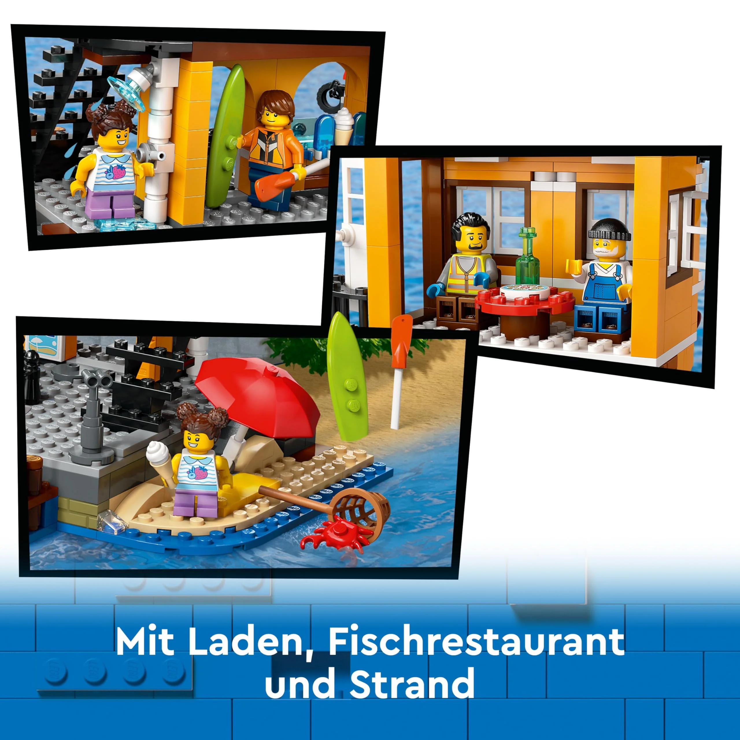 LEGO City Hafen mit Frachtschiff, Bauspielzeug für Jungen und Mädchen ab 8 Jahren, Geschenkidee für Kinder, Containerkran, Schiff-Spielzeug und 8 Minifiguren 60422 - Image 9