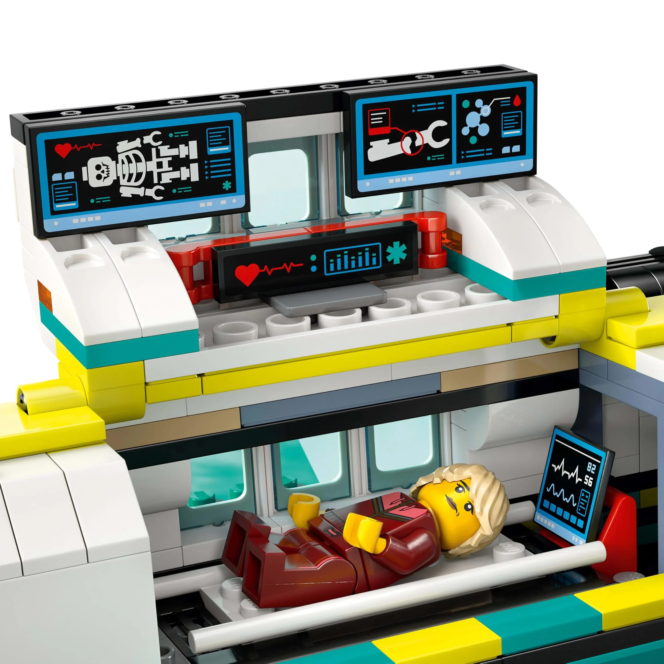 LEGO City Notfallrettungsflugzeug – Set mit Flieger, Schneemobil und 4 Mini-Figuren: Rettungssanitäter, Pilot, Arzt und Skifahrer – tolles Geschenk für Kinder ab 6 Jahren – 60465 - Image 4