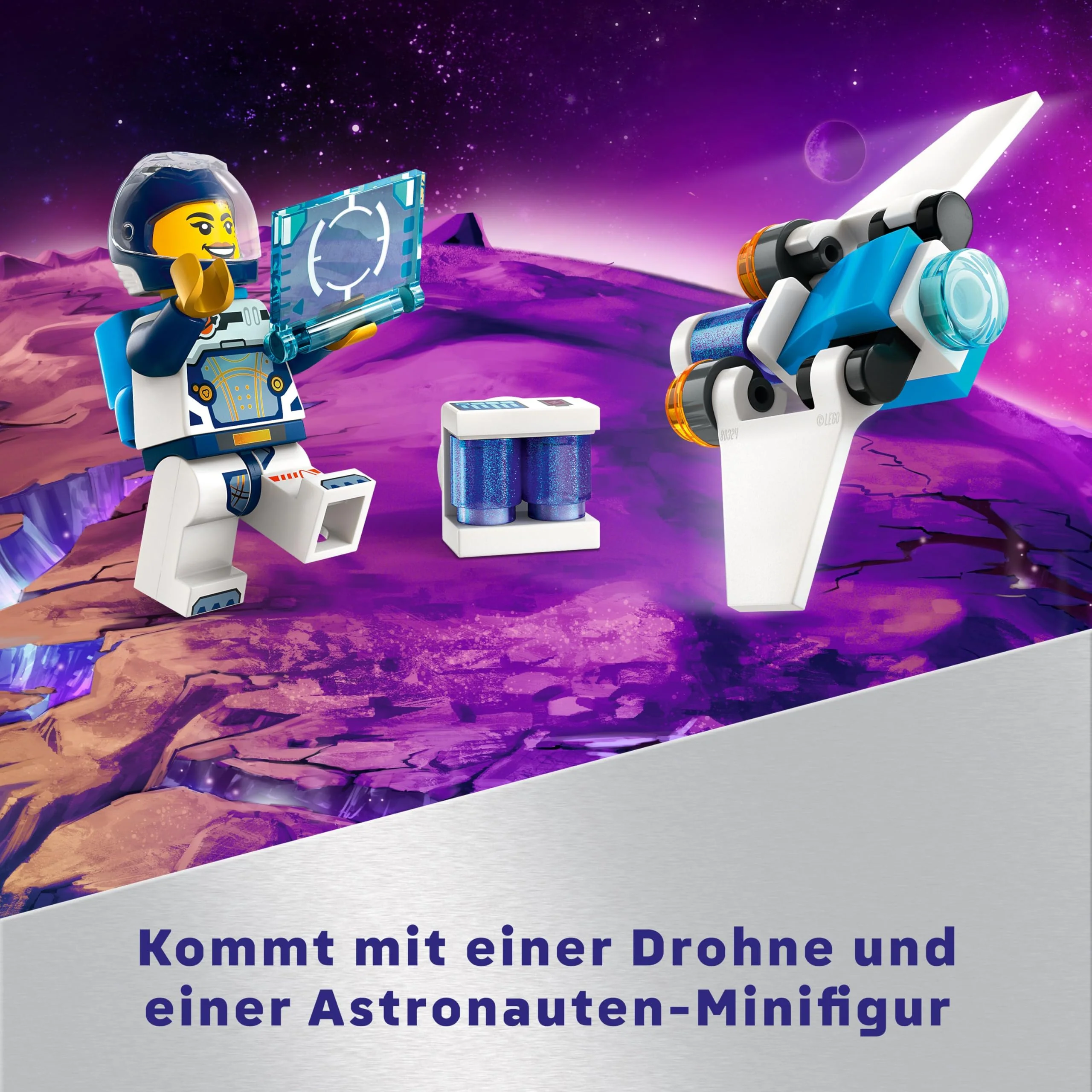 LEGO City Raumschiff, Weltraum-Spielzeug mit Space Shuttle für Kinder zum Bauen, Jungen und Mädchen ab 6 Jahren, Set mit Astronaut-Figur 60430 - Image 8