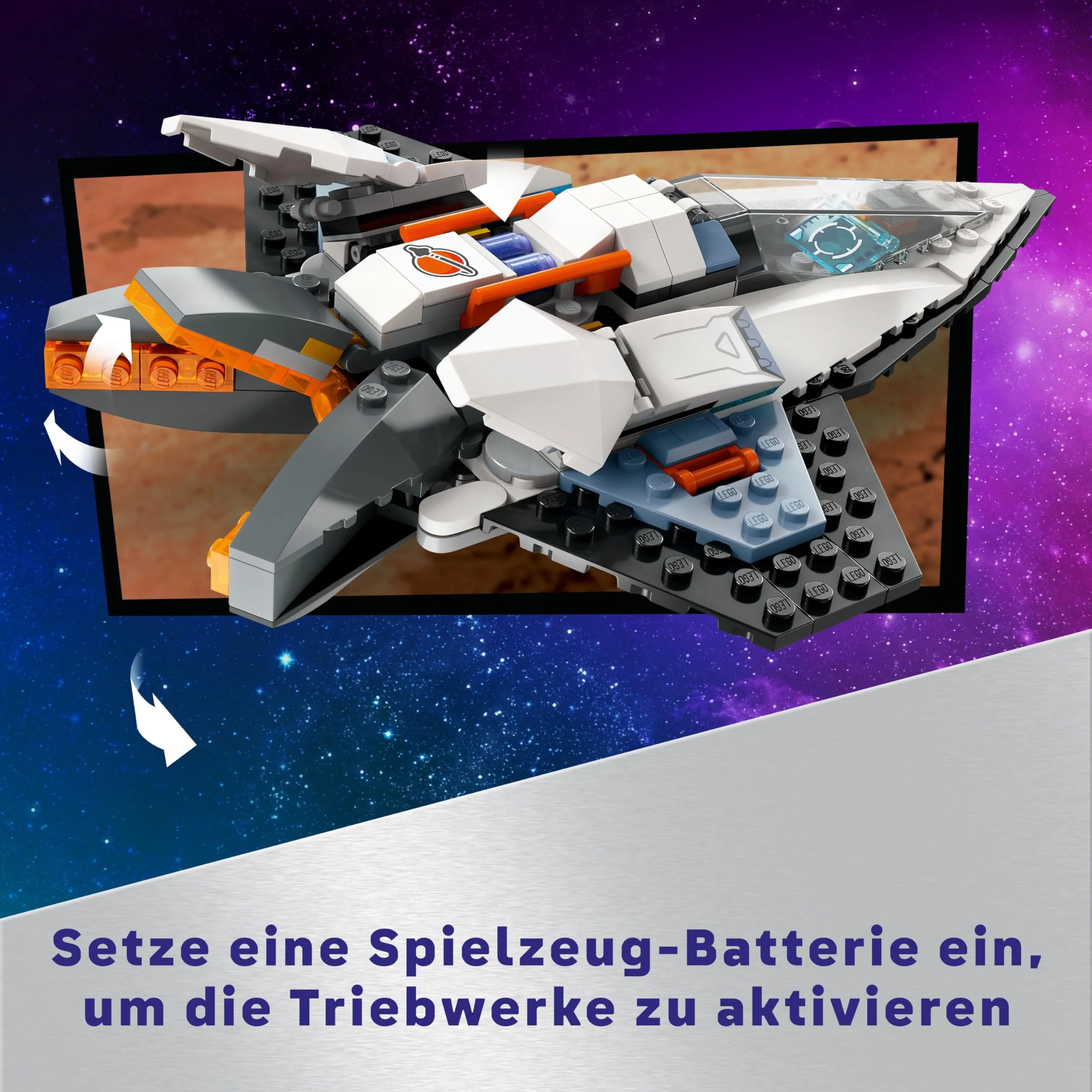 LEGO City Raumschiff, Weltraum-Spielzeug mit Space Shuttle für Kinder zum Bauen, Jungen und Mädchen ab 6 Jahren, Set mit Astronaut-Figur 60430 - Image 9