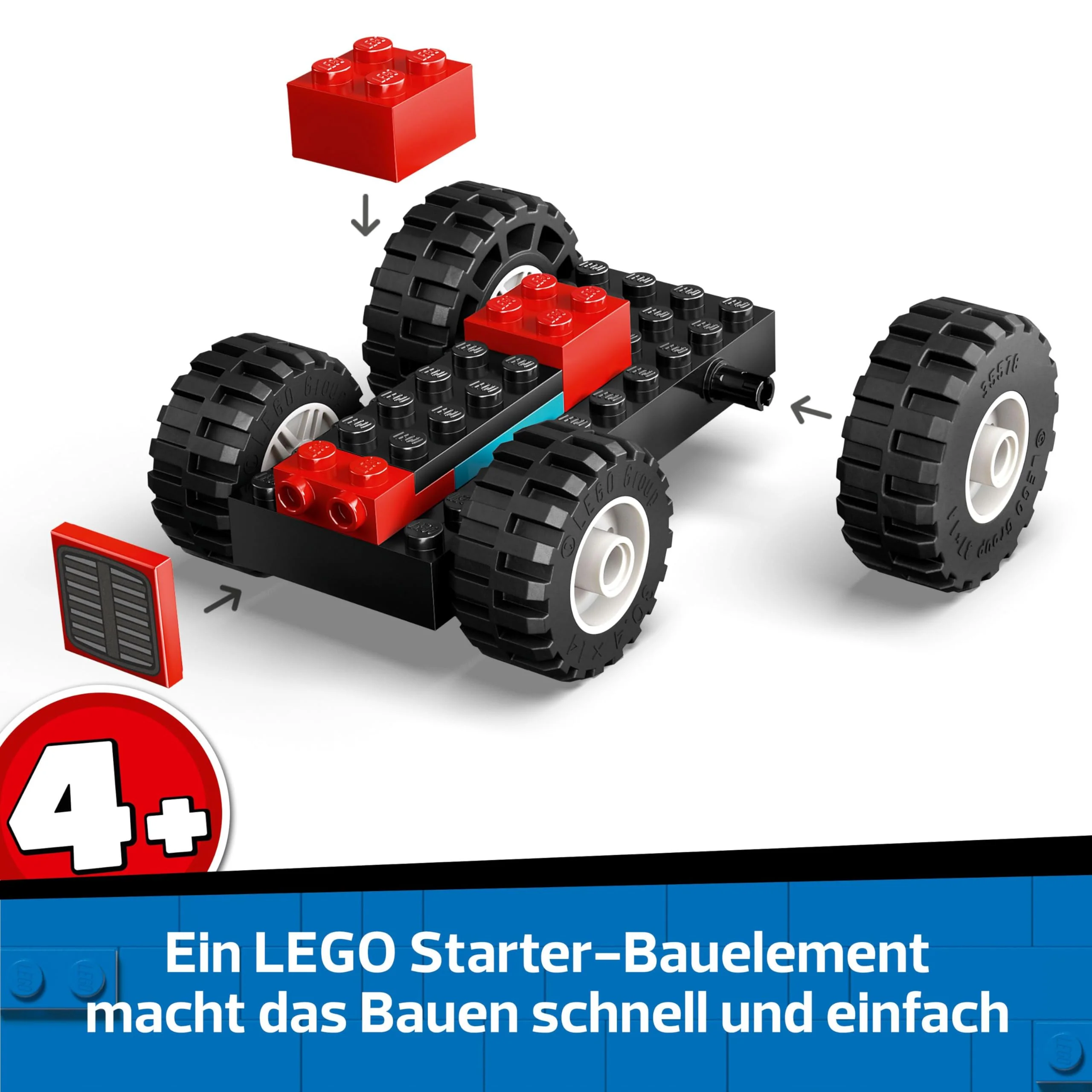 LEGO City Traktor mit Anhänger - Bauernhof Spielzeug mit Traktor & Tierfiguren - Montessori Spielsets für Jungen und Mädchen ab 4 Jahren - Geschenk mit 2 Minifiguren 60461 - Image 11