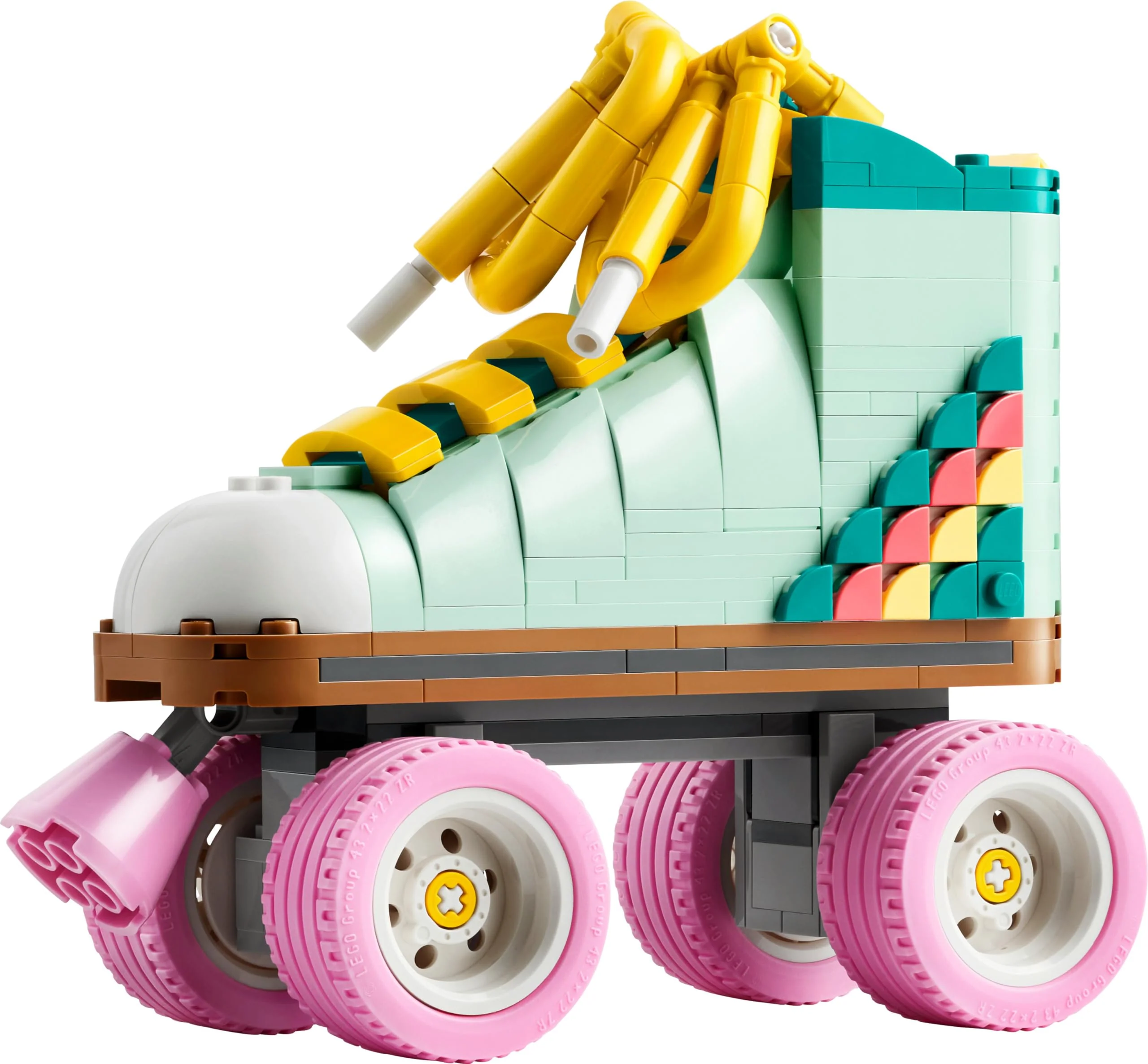 LEGO Creator 3-in-1 Retro Rollschuh – Spielzeug zum Bauen und Ausstellen - Verwandelt sich in ein Mini-Skateboard oder ein Boombox Radio – Kreatives Geschenk für Mädchen und Jungen ab 8 Jahren – 31148 - Image 4