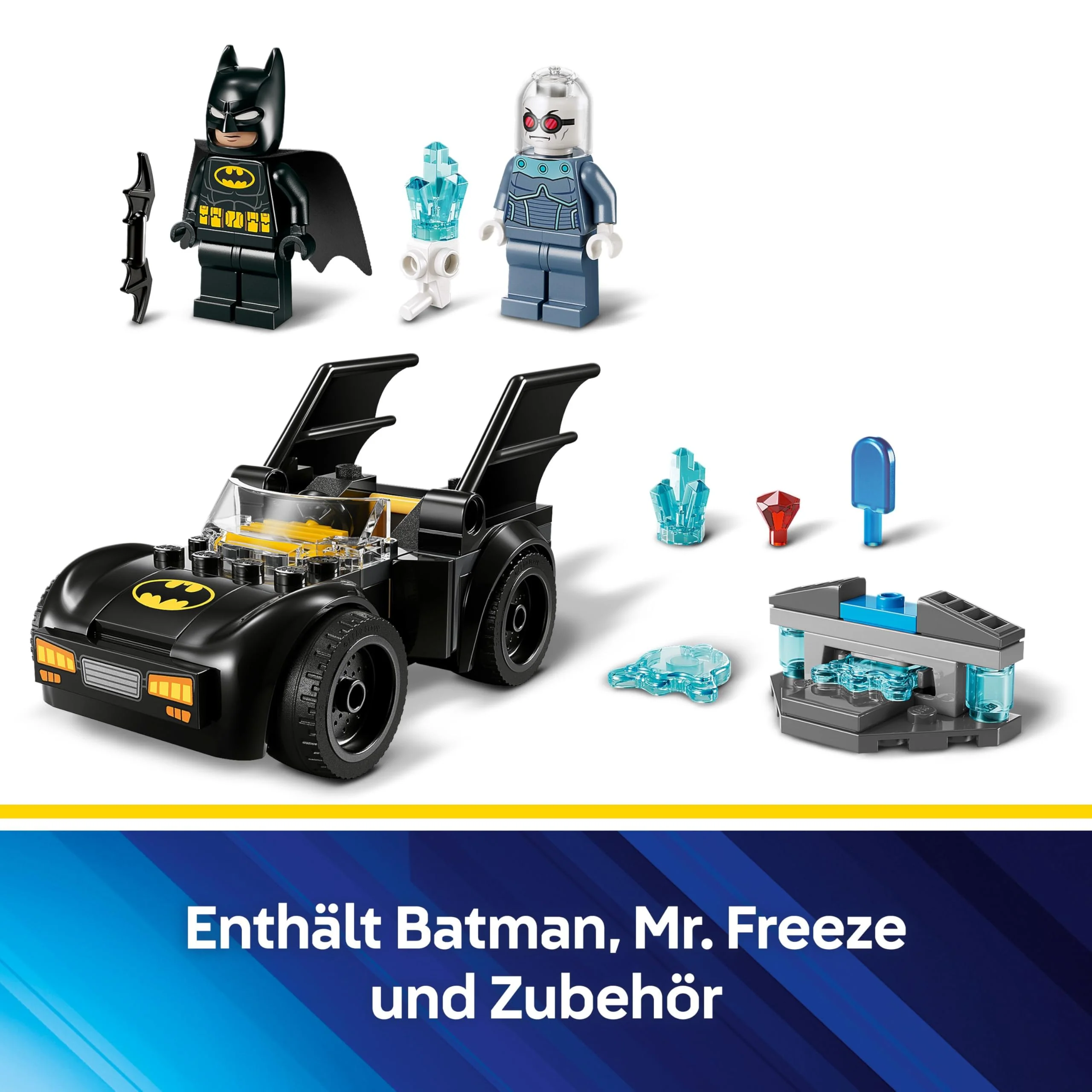 LEGO DC Batman: Batman & Batmobil vs. Mr. Freeze - Superhelden Auto Spielzeug mit 2 Minifiguren - Eisshooter mit Elementen zum Abfeuern - Geschenk für Jungen und Mädchen ab 4 Jahren 76301 - Image 10
