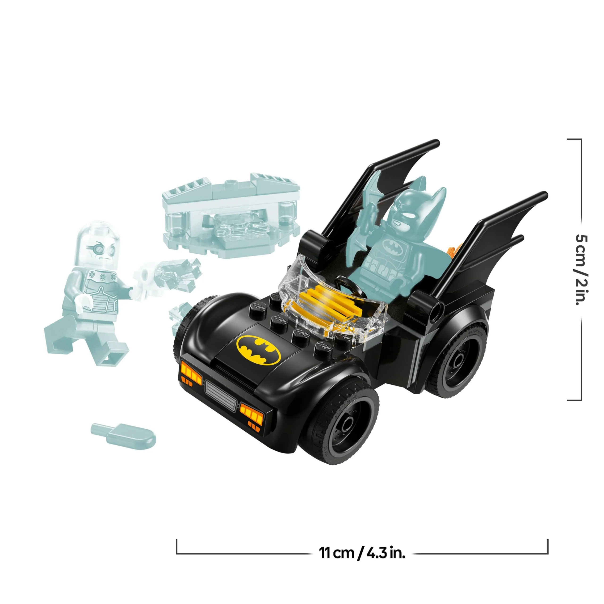 LEGO DC Batman: Batman & Batmobil vs. Mr. Freeze - Superhelden Auto Spielzeug mit 2 Minifiguren - Eisshooter mit Elementen zum Abfeuern - Geschenk für Jungen und Mädchen ab 4 Jahren 76301 - Image 5