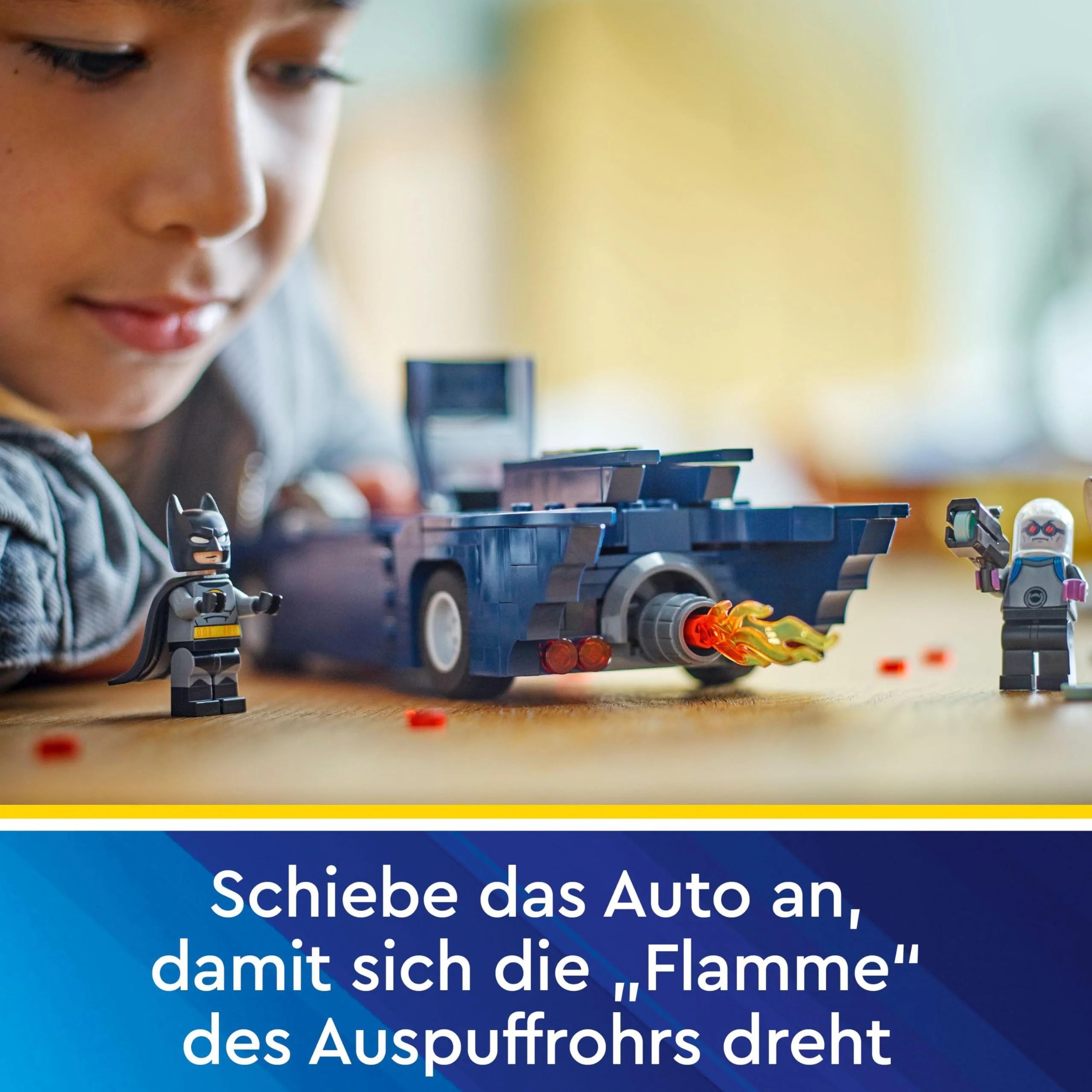 LEGO DC Batman: Batman im Batmobil vs. Harley Quinn und Mr. Freeze, Spielzeug-Auto aus der Zeichentrickserie für Kinder, Geschenk für Jungen und Mädchen ab 8 Jahren 76274 - Image 4