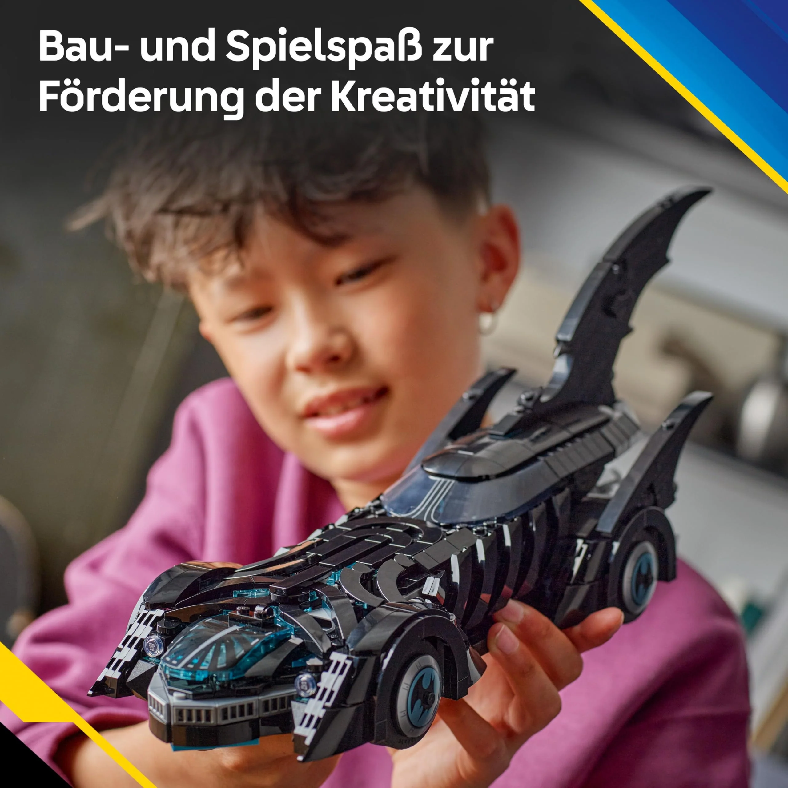 LEGO DC Batman Forever Batmobil – Superhelden Fahrzeug mit Minifigur – mit aufklappbarem Cockpit und detailgetreuem Innenraum – Geschenk für Jungen ab 12 Jahren, Teenager und Erwachsene Fans – 76304 - Image 8