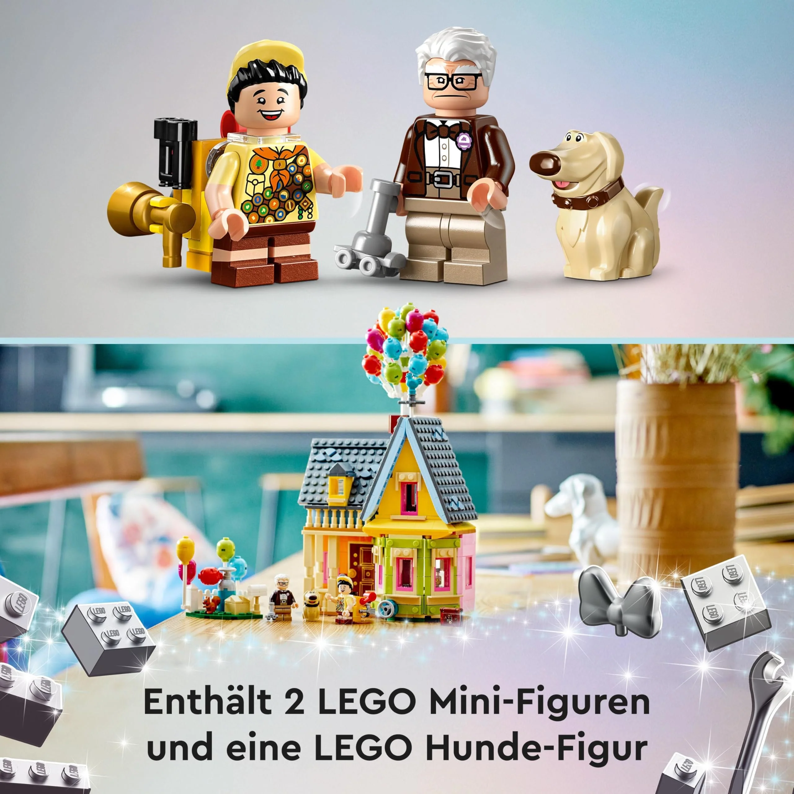 LEGO | Disney and Pixar Carls Haus aus „Oben“, baubares Spielzeug mit Luftballons, Carl, Russell und Dug-Figuren, ikonische Geschenkidee für Mädchen und Jungen 43217 - Image 6