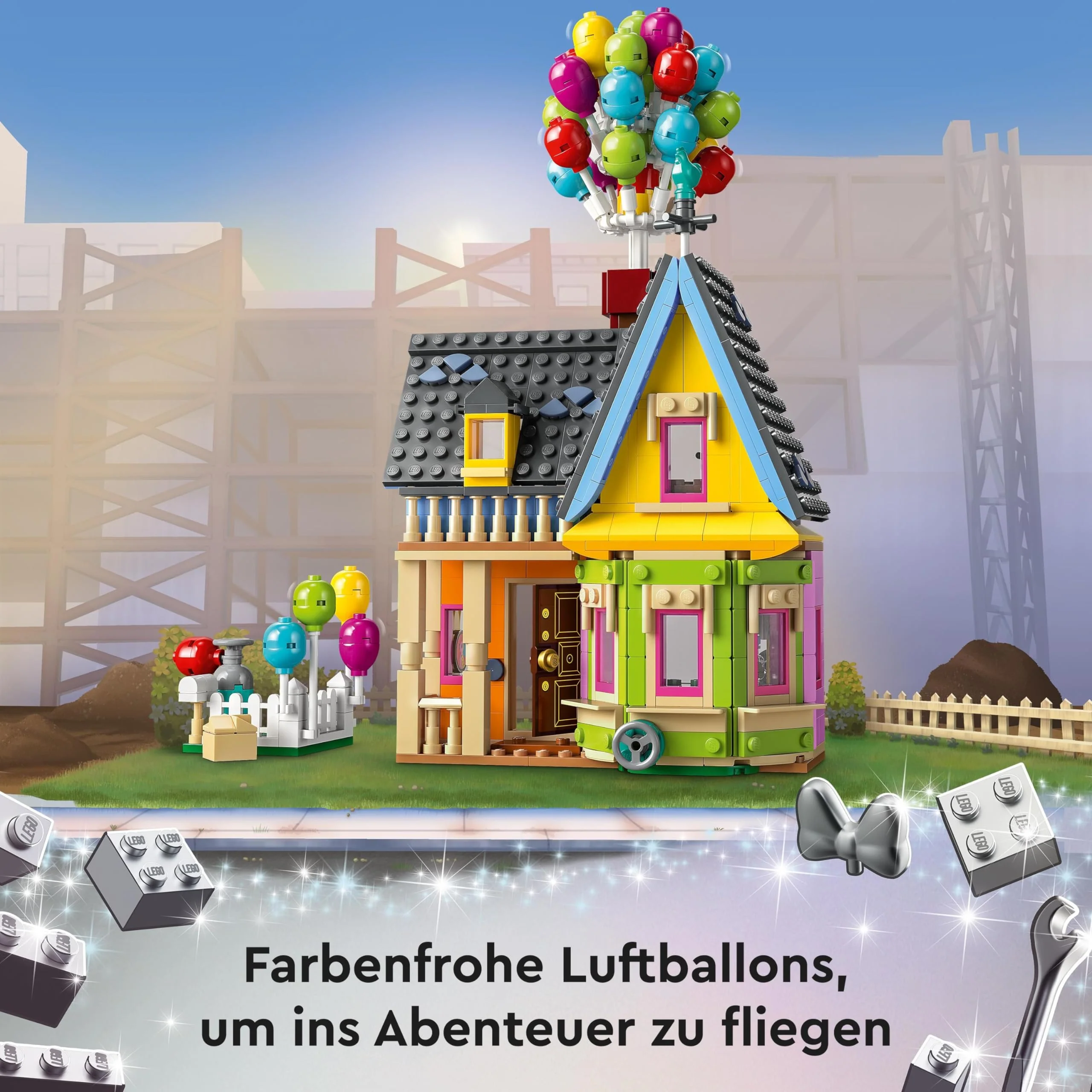LEGO | Disney and Pixar Carls Haus aus „Oben“, baubares Spielzeug mit Luftballons, Carl, Russell und Dug-Figuren, ikonische Geschenkidee für Mädchen und Jungen 43217 - Image 8
