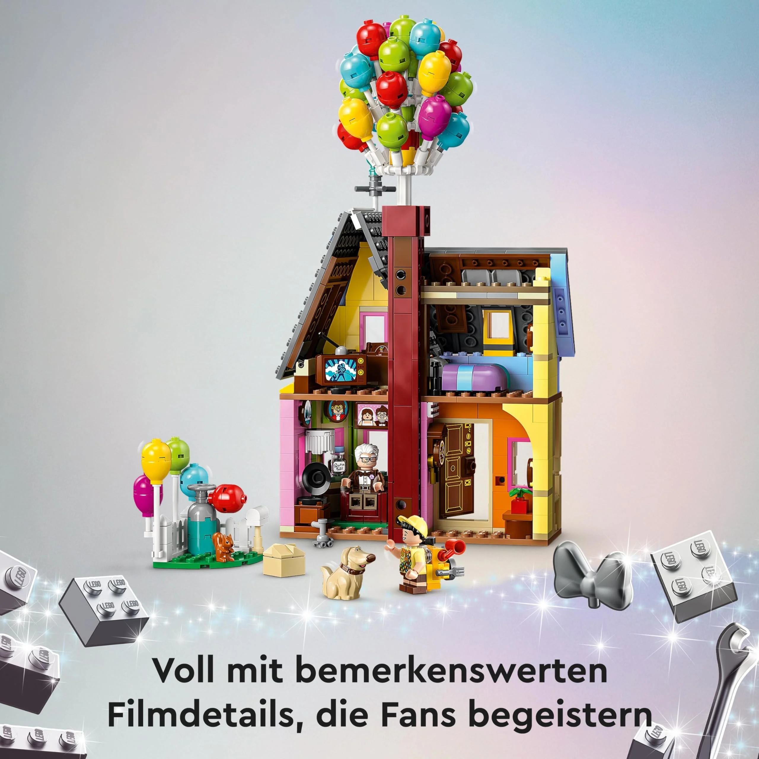LEGO | Disney and Pixar Carls Haus aus „Oben“, baubares Spielzeug mit Luftballons, Carl, Russell und Dug-Figuren, ikonische Geschenkidee für Mädchen und Jungen 43217 - Image 9