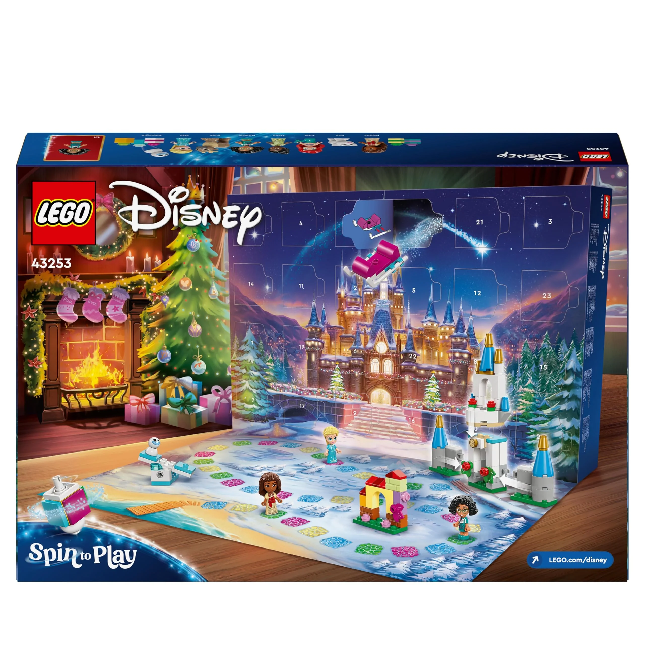 LEGO │ Disney Princess Adventskalender 2024, Bauspielzeug mit 5 Mikro-Spielfiguren, Adventsbauset für Kinder, fantasievolle Geschenkidee für Mädchen & Jungen ab 5 Jahren, Geschenk zu Weihnachten 43253 - Image 2