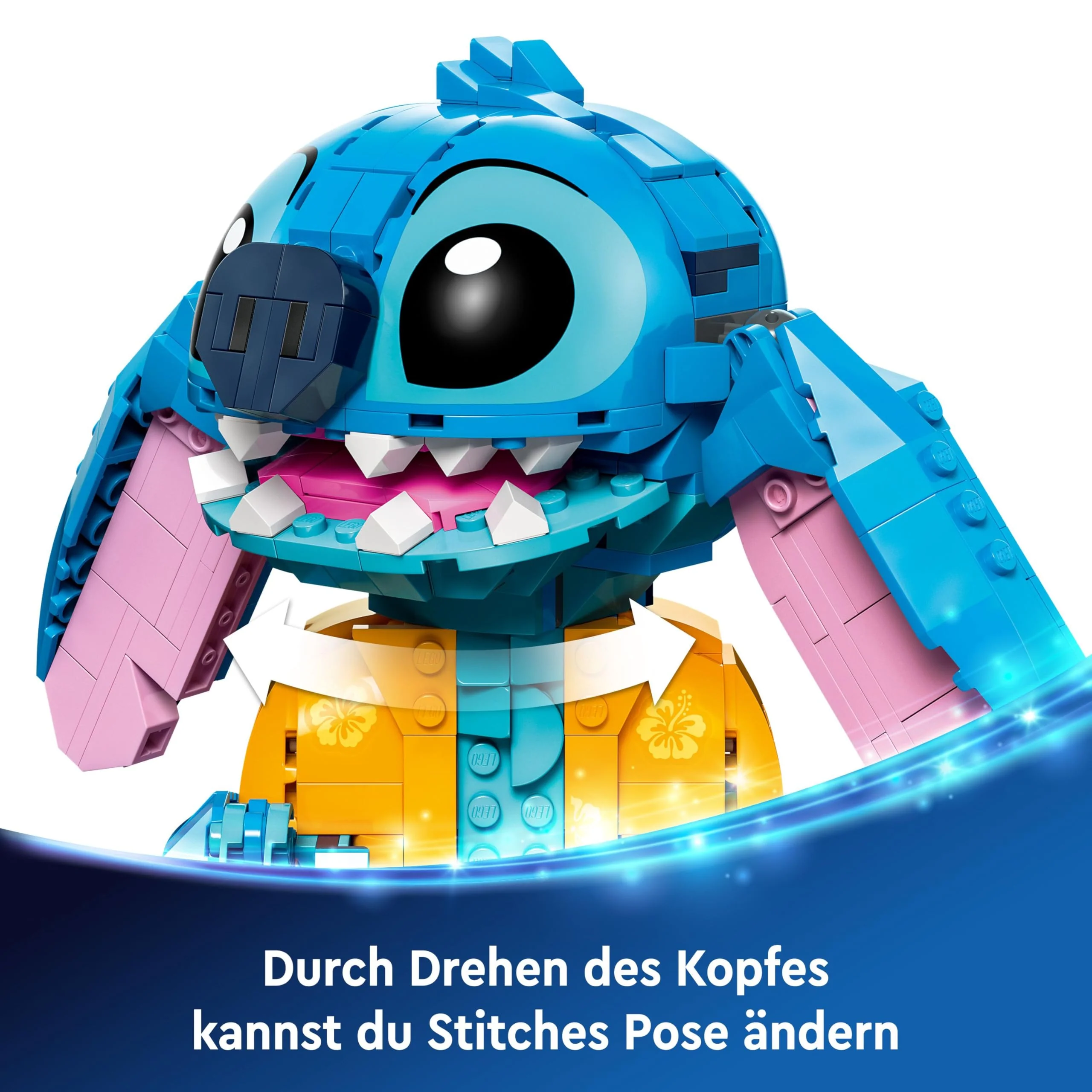LEGO | Disney Stitch Figur – Modellbau mit Eistüte und dekorativer Blume – Kreatives Spielzeug zu Weihnachten – Geschenk für Kinder und Fans des Films Lilo & Stitch ab 9 Jahren – 43249 - Image 10