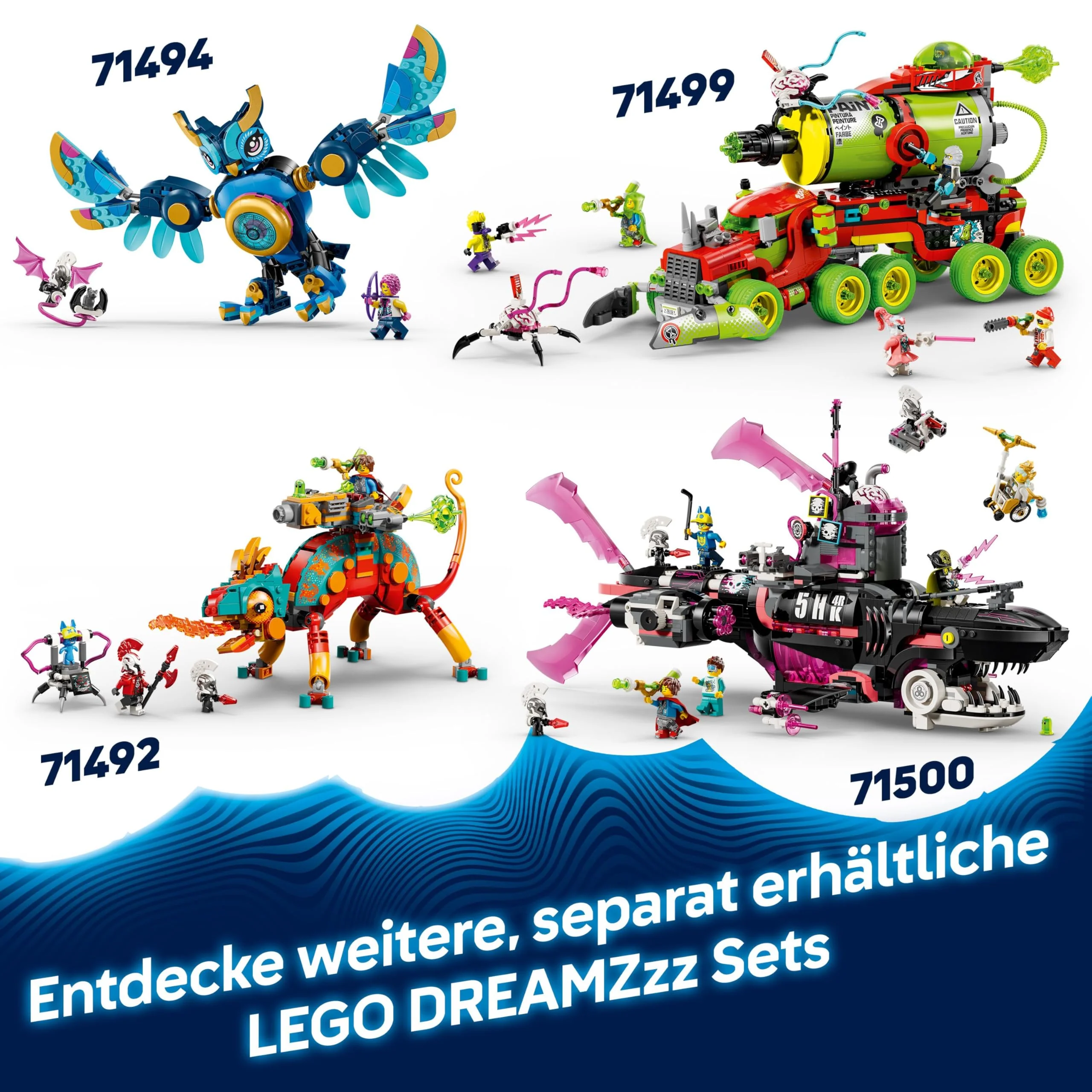 LEGO DREAMZzz 2-in-1 Mateo vs. Cyberhirn-Mech - Roboter Spielzeug für Jungen & Mädchen ab 8 Jahren - Umbaubar in Skorpion - Inkl. Einer Minifigur und einem Träumling - kreative Geschenkidee - 71495 - Image 3