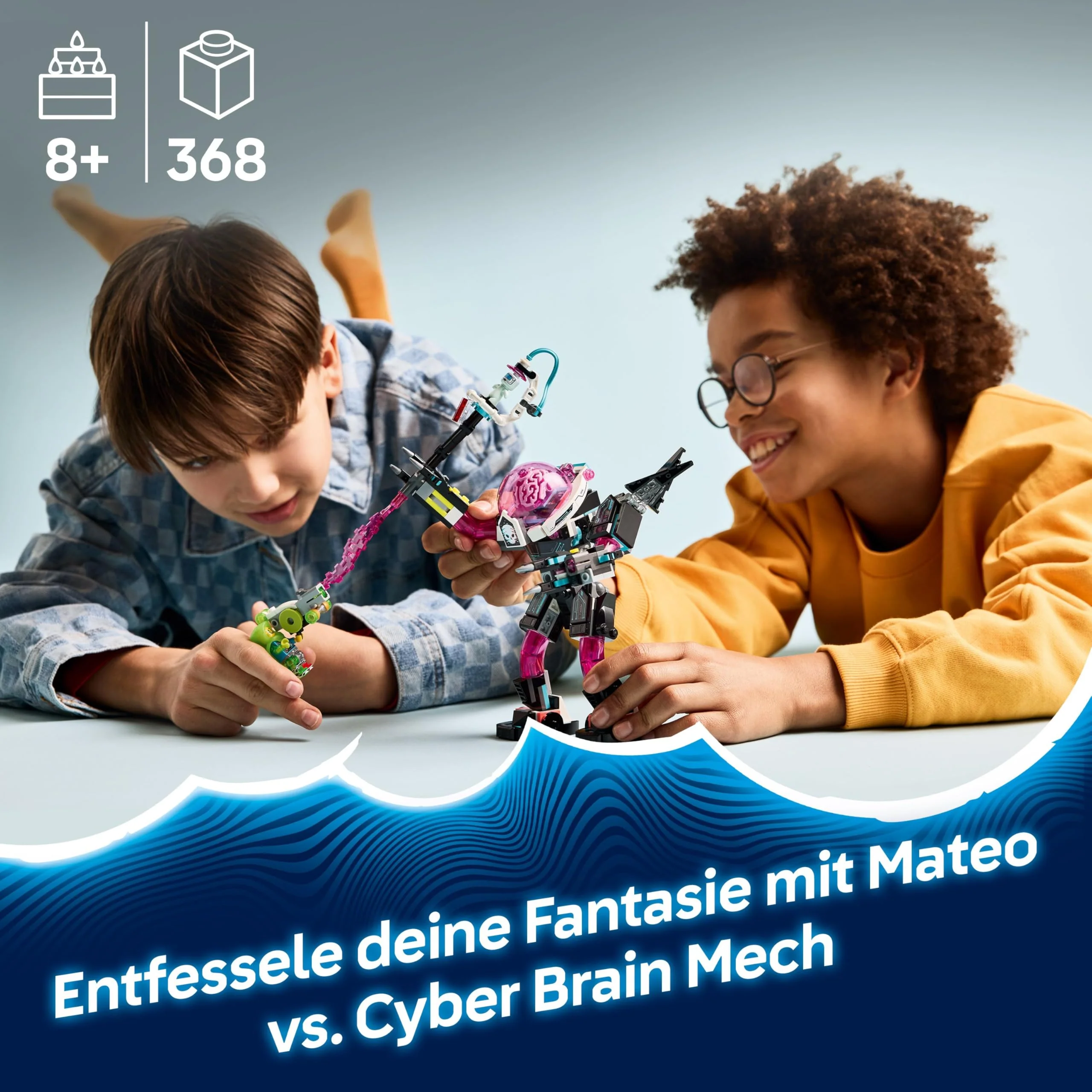 LEGO DREAMZzz 2-in-1 Mateo vs. Cyberhirn-Mech - Roboter Spielzeug für Jungen & Mädchen ab 8 Jahren - Umbaubar in Skorpion - Inkl. Einer Minifigur und einem Träumling - kreative Geschenkidee - 71495 - Image 8