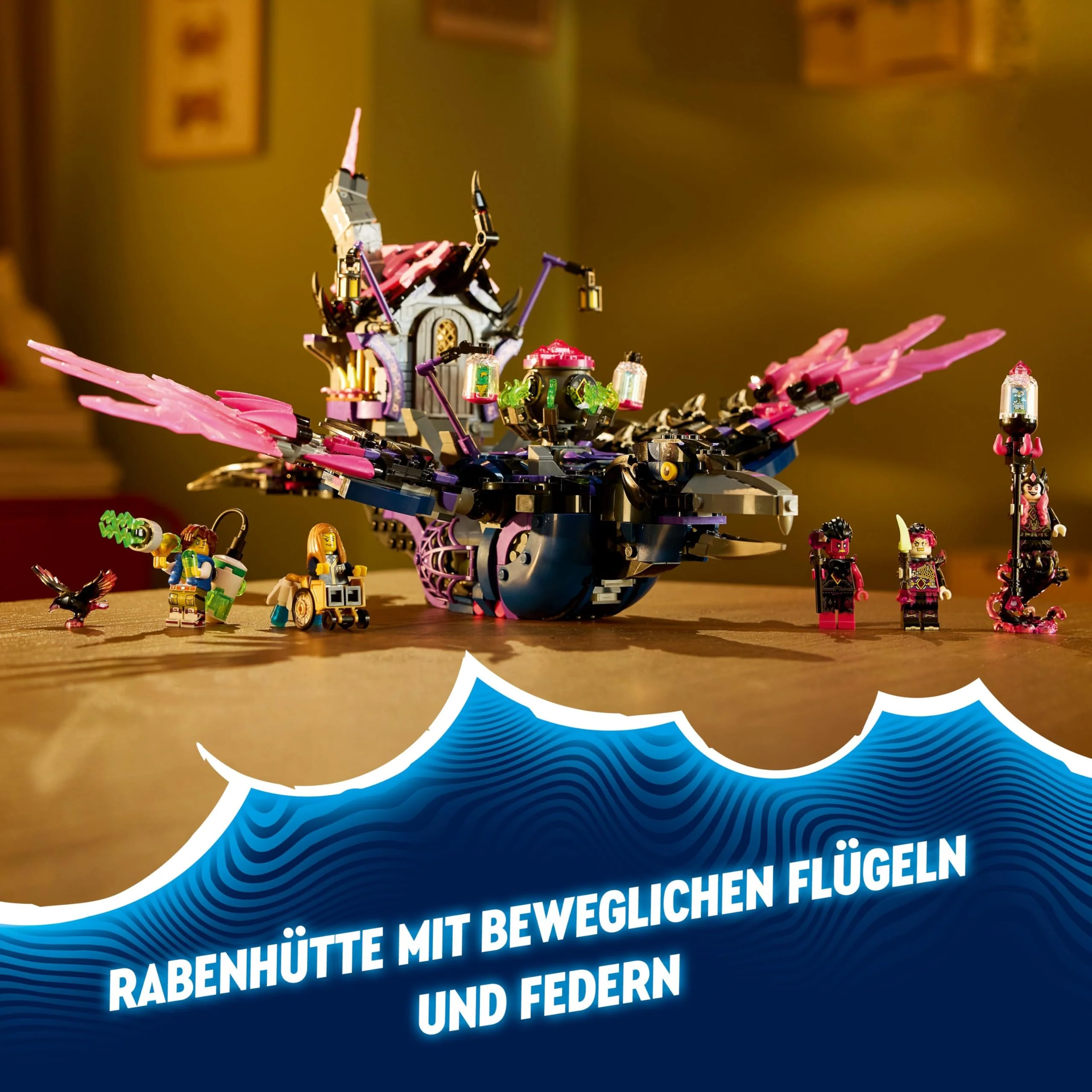 LEGO DREAMZzz 3-in-1 Der Mitternachtsrabe der Nimmerhexe, Spielset für Jungen und Mädchen ab 9 Jahren, mit Tierfigur, Fantasy-Hütte zum Umbauen in EIN Haus, eine Spinne oder einen Vogel 71478 - Image 10