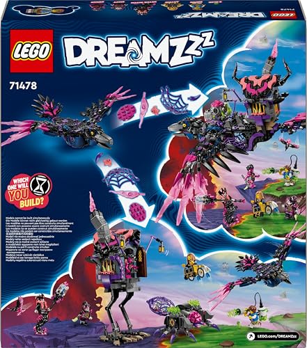 LEGO DREAMZzz 3-in-1 Der Mitternachtsrabe der Nimmerhexe, Spielset für Jungen und Mädchen ab 9 Jahren, mit Tierfigur, Fantasy-Hütte zum Umbauen in EIN Haus, eine Spinne oder einen Vogel 71478 - Image 2