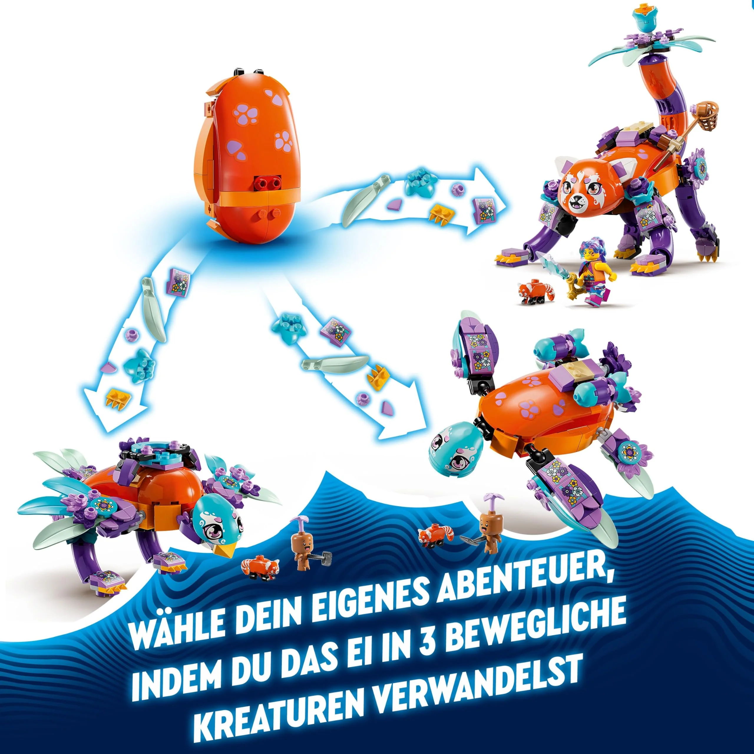 LEGO DREAMZzz 3-in-1 Izzies Traumtiere, magisches Ei mit den Minifiguren Izzy und Dizzy und Tierfiguren, Fantasy-Spielset, Geschenk für Mädchen und Jungen ab 8 Jahren 71481 - Image 11