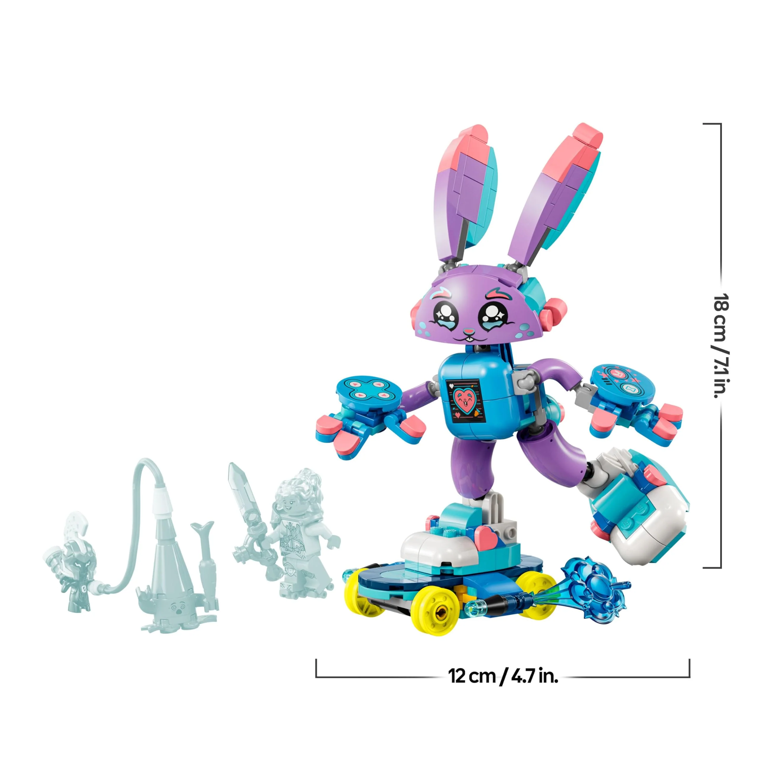 LEGO DREAMZzz Izzie und Bunchurro der Gaming-Hase, Spielzeug für Kinder ab 7 Jahren, 2-in-1 Spielset mit Helden-Minifigur und Cyberling für EIN fantasievolles Spielerlebnis 71490 - Image 6