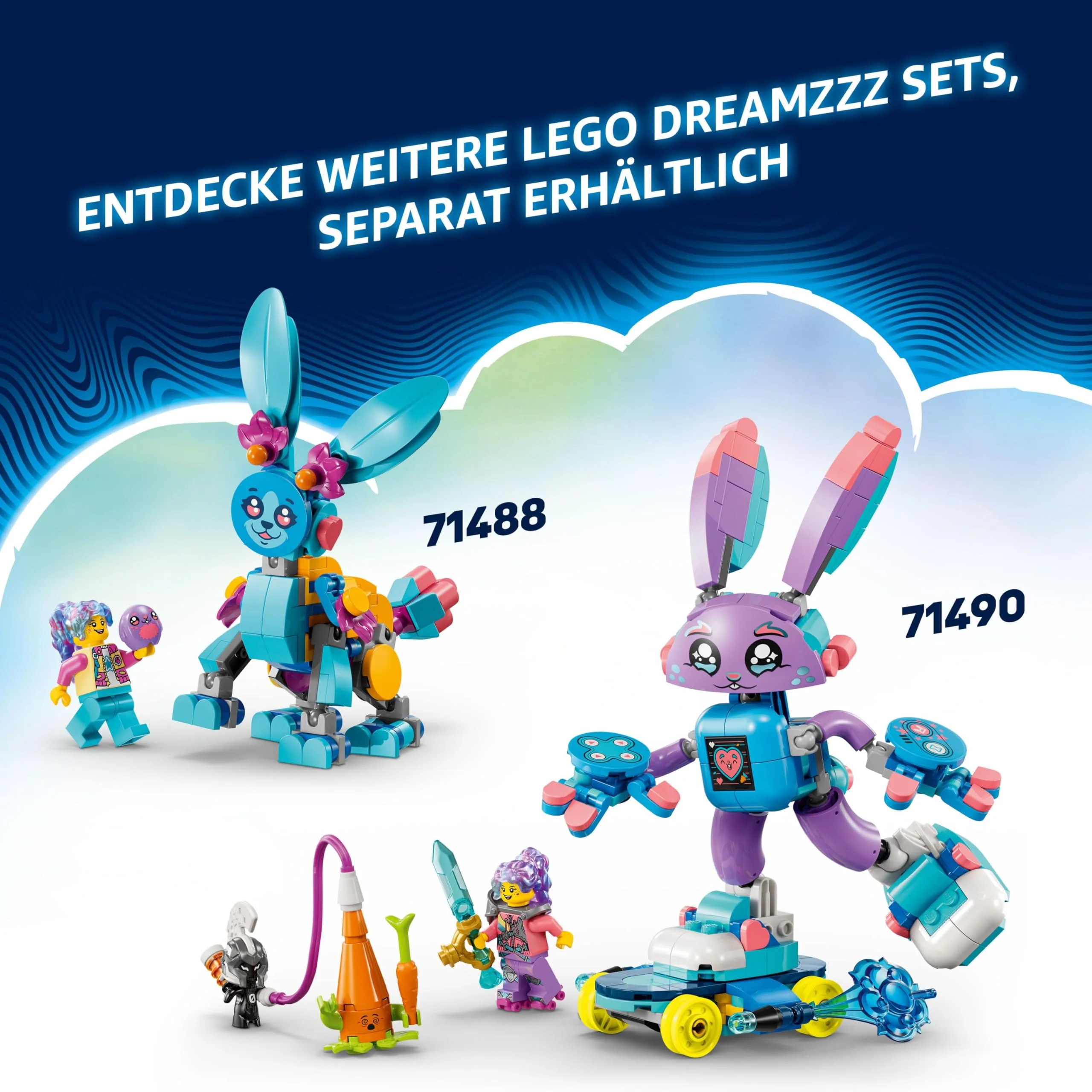 LEGO DREAMZzz Izzie und Bunchurro der Gaming-Hase, Spielzeug für Kinder ab 7 Jahren, 2-in-1 Spielset mit Helden-Minifigur und Cyberling für EIN fantasievolles Spielerlebnis 71490 - Image 7