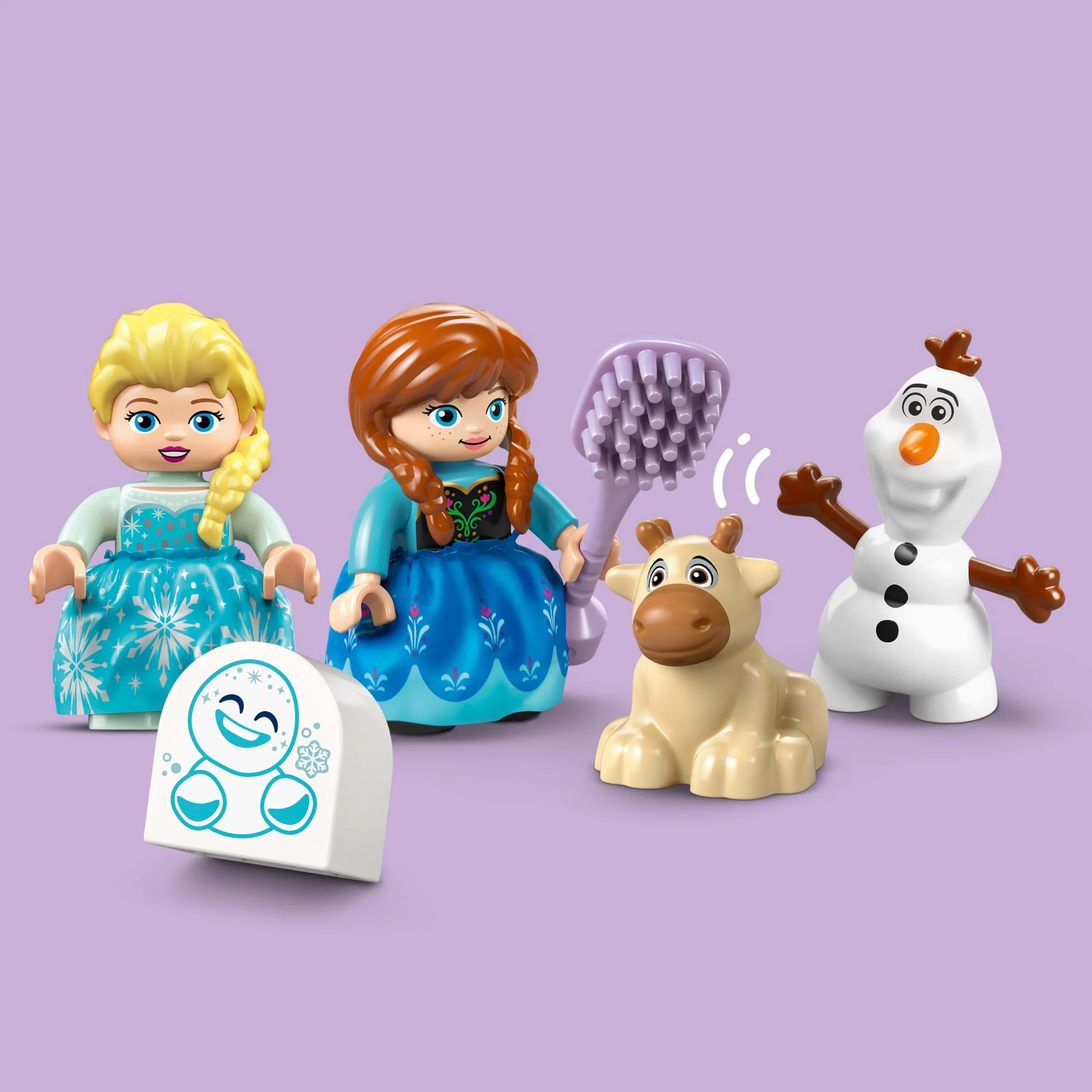 LEGO DUPLO │ Disney Annas und Elsas Party im Eispalast - Frozen Spielzeug mit ELSA Figur, Lichtstein & Zubehör - Kleinkinder Motorikspielzeug ab 2 Jahren - Minifiguren für Mädchen und Jungen - 10455 - Image 4