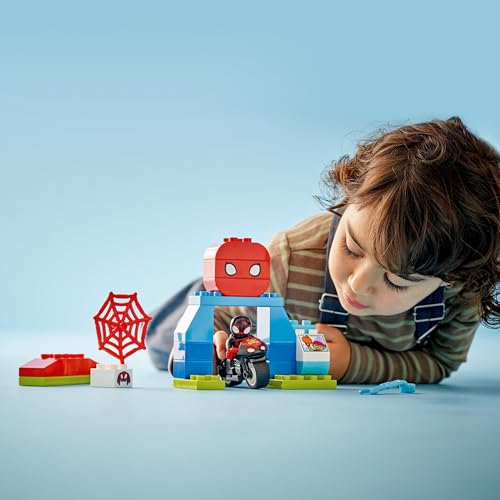 LEGO DUPLO Marvel Spins Motorrad-Abenteuer - Motorikspielzeug zur TV-Serie Spidey und Seine Super-Freunde - Kreatives Motorrad Spielzeug zum Bauen für Kinder ab 2 Jahren - Kleinkind Spielzeug 10424 - Image 4