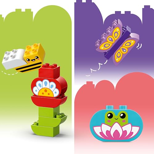 LEGO DUPLO Town Kreativer Blumengarten - Motorikspielzeug für Kinder ab 2 Jahren - Montessori Spielzeug - Lernspielzeug für Vorschulkinder - Garten Spiel für Kleinkinder - Geschenkidee 10444 - Image 8