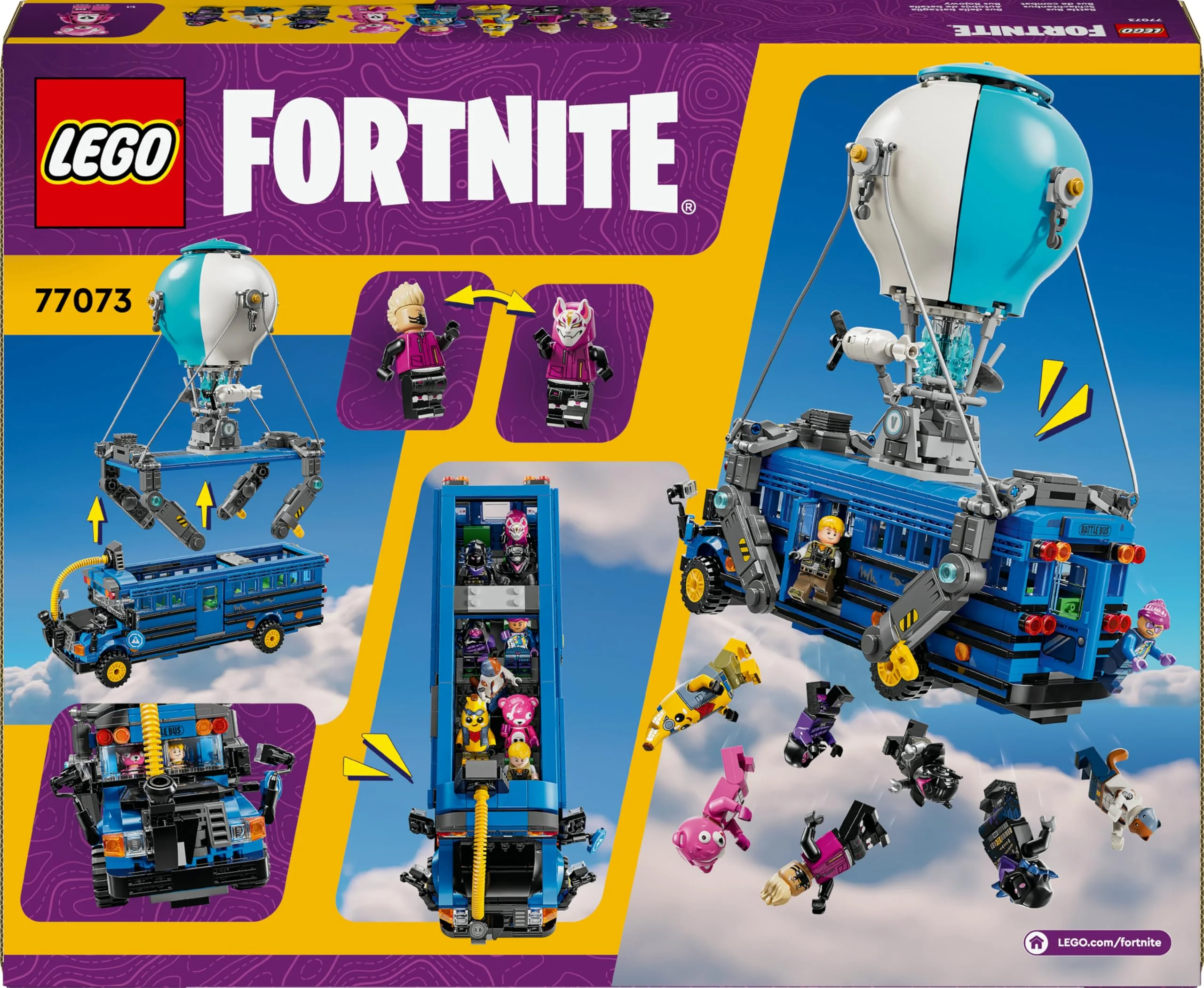 LEGO Fortnite Schlachtenbus – Spielzeug Fahrzeug aus dem Videospiel mit 9 Minifiguren und Zubehör – Geschenk für Gamer, Jungen und Mädchen und Fans ab 10 Jahren – Weihnachtsüberraschung - 77073 - Image 6