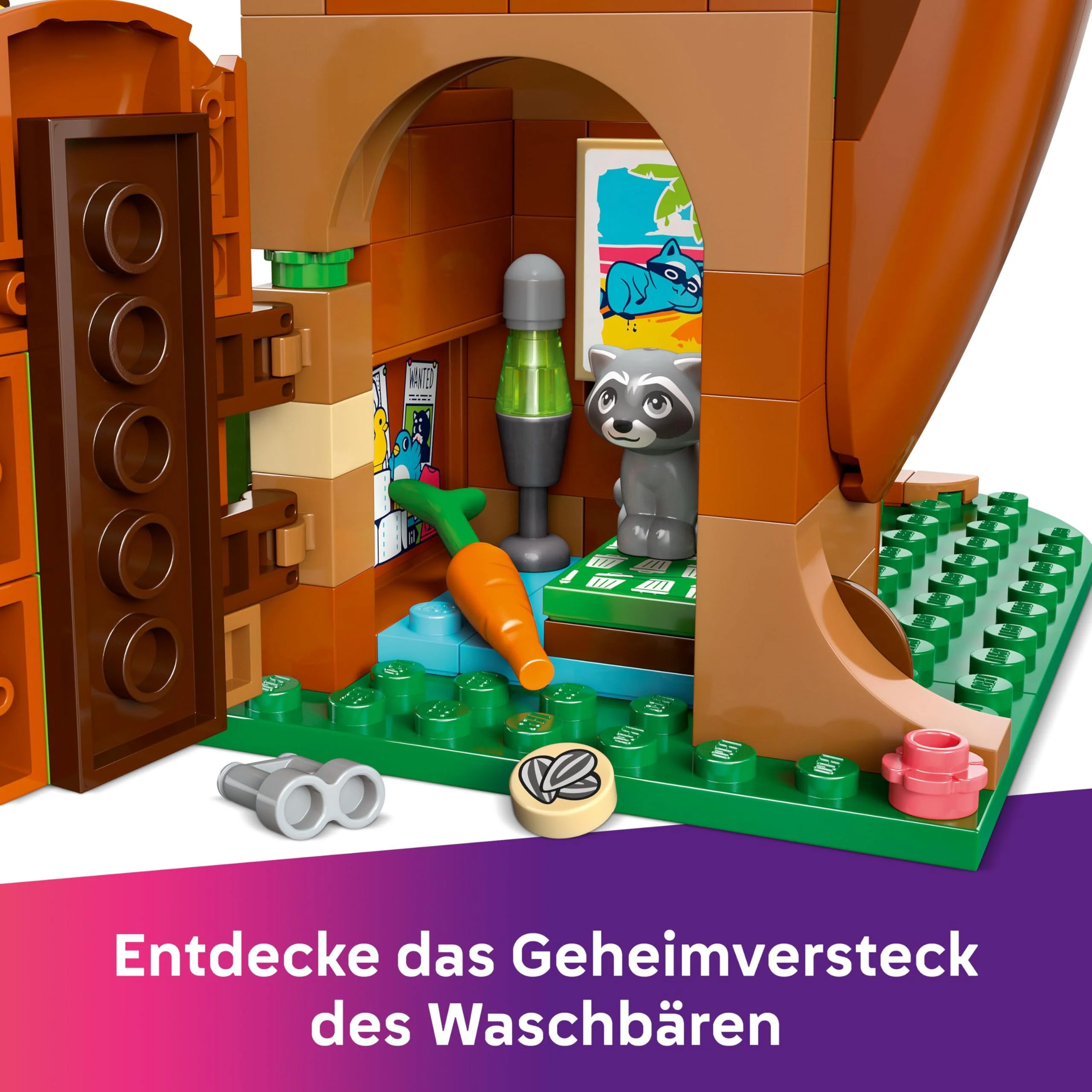 LEGO Friends Baumhaus - Spielset zum Bauen mit 2 Tierfiguren, 4 Minifiguren, einem Garten und Spielzeug Lebensmittel Zubehör - Beliebtes Geschenk für Mädchen und Jungen ab 8 Jahren - 42652 - Image 10