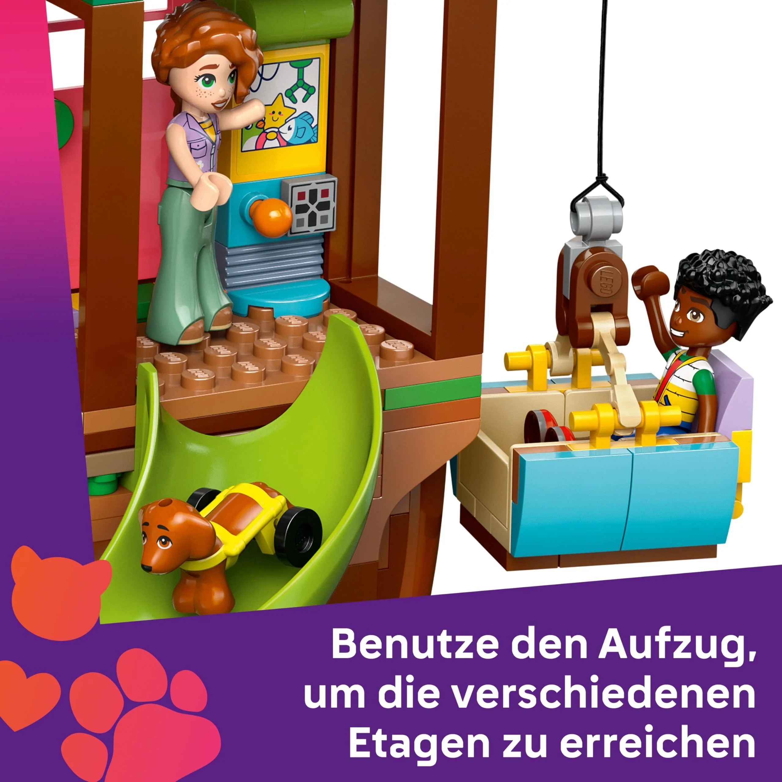 LEGO Friends Baumhaus - Spielset zum Bauen mit 2 Tierfiguren, 4 Minifiguren, einem Garten und Spielzeug Lebensmittel Zubehör - Beliebtes Geschenk für Mädchen und Jungen ab 8 Jahren - 42652 - Image 11