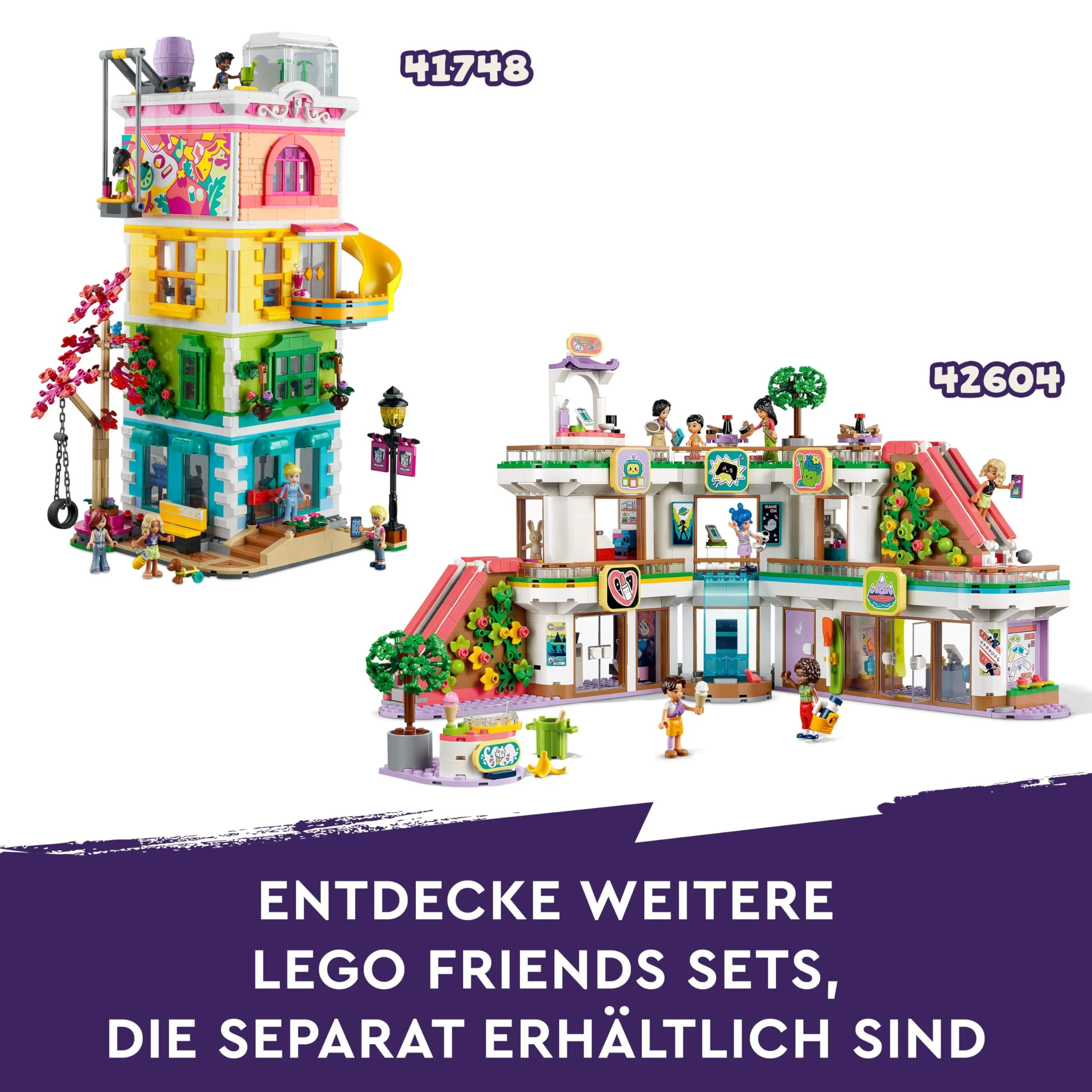 LEGO Friends Burg mit Ferienunterkunft, Hotel-Spielset für Kinder und Teenager ab 12 Jahren mit 4 Spielfiguren, Hund und Zubehör, Geschenkidee für Mädchen und Jungen 42638 - Image 8