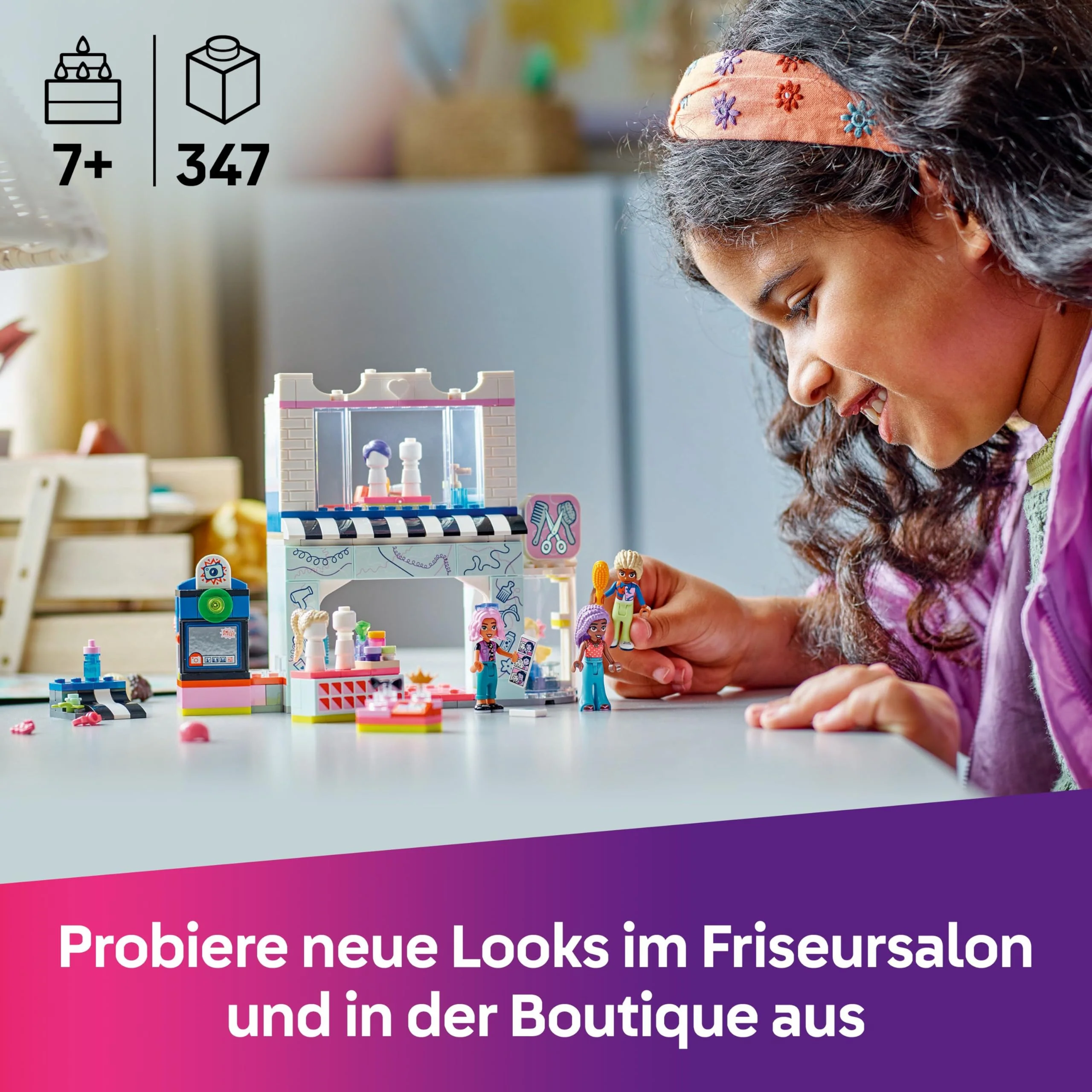 LEGO Friends Friseursalon, BAU- und Spielset für kreative Rollenspiele, Bauspielzeug, Geschenk für Mädchen ab 7 Jahren, 3 Minifiguren der Charaktere für Rollenspiele 42662 - Image 13