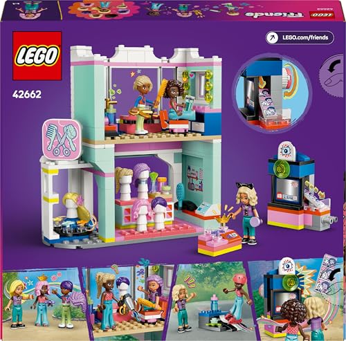 LEGO Friends Friseursalon, BAU- und Spielset für kreative Rollenspiele, Bauspielzeug, Geschenk für Mädchen ab 7 Jahren, 3 Minifiguren der Charaktere für Rollenspiele 42662 - Image 2