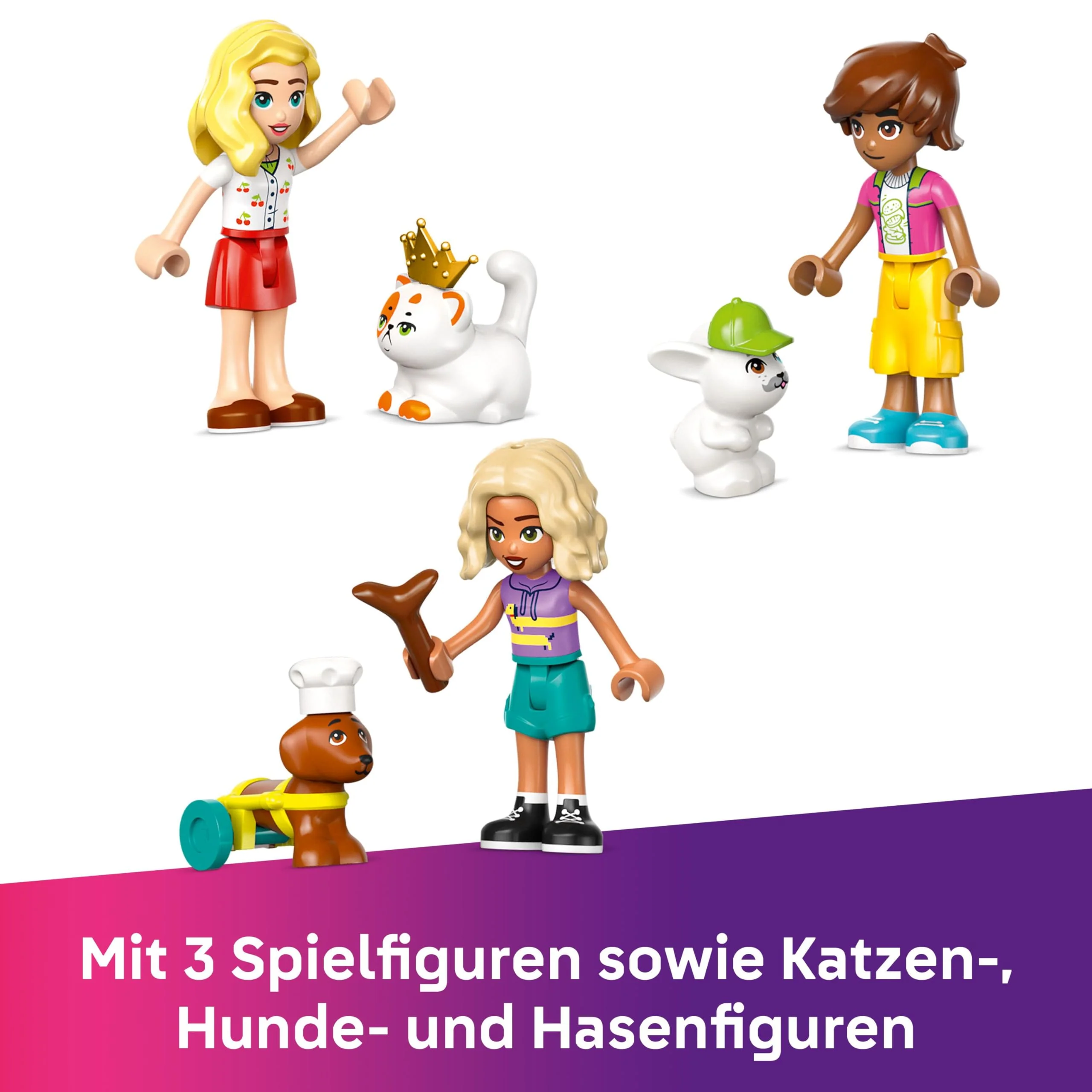 LEGO Friends Geschäft für Haustierzubehör - mit Hund, Katze und Kaninchen als Tierfiguren, 3 Minifiguren und viel Zubehör für die Haustierpflege - Geschenk für Mädchen und Jungen ab 6 Jahren - 42650 - Image 11