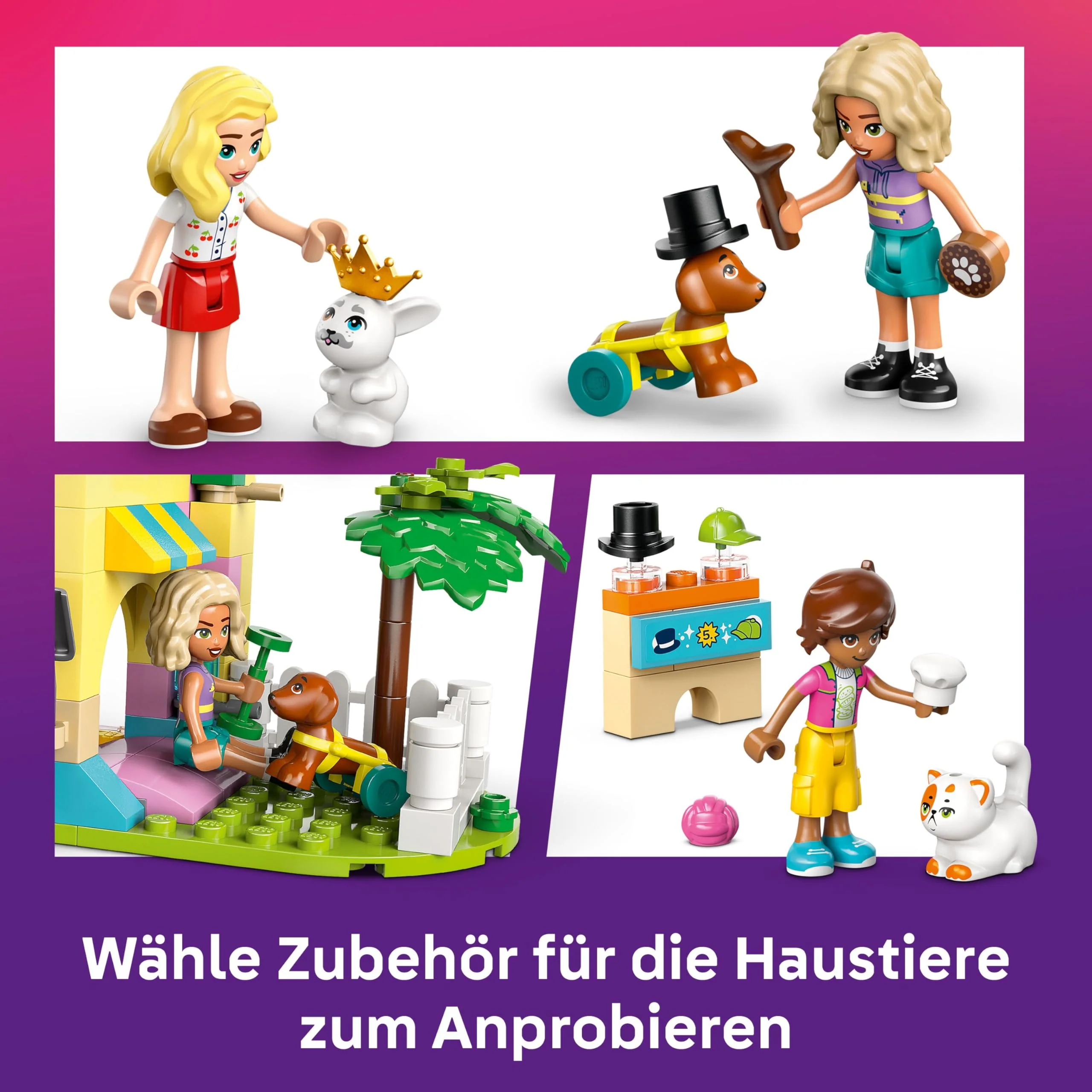 LEGO Friends Geschäft für Haustierzubehör - mit Hund, Katze und Kaninchen als Tierfiguren, 3 Minifiguren und viel Zubehör für die Haustierpflege - Geschenk für Mädchen und Jungen ab 6 Jahren - 42650 - Image 12