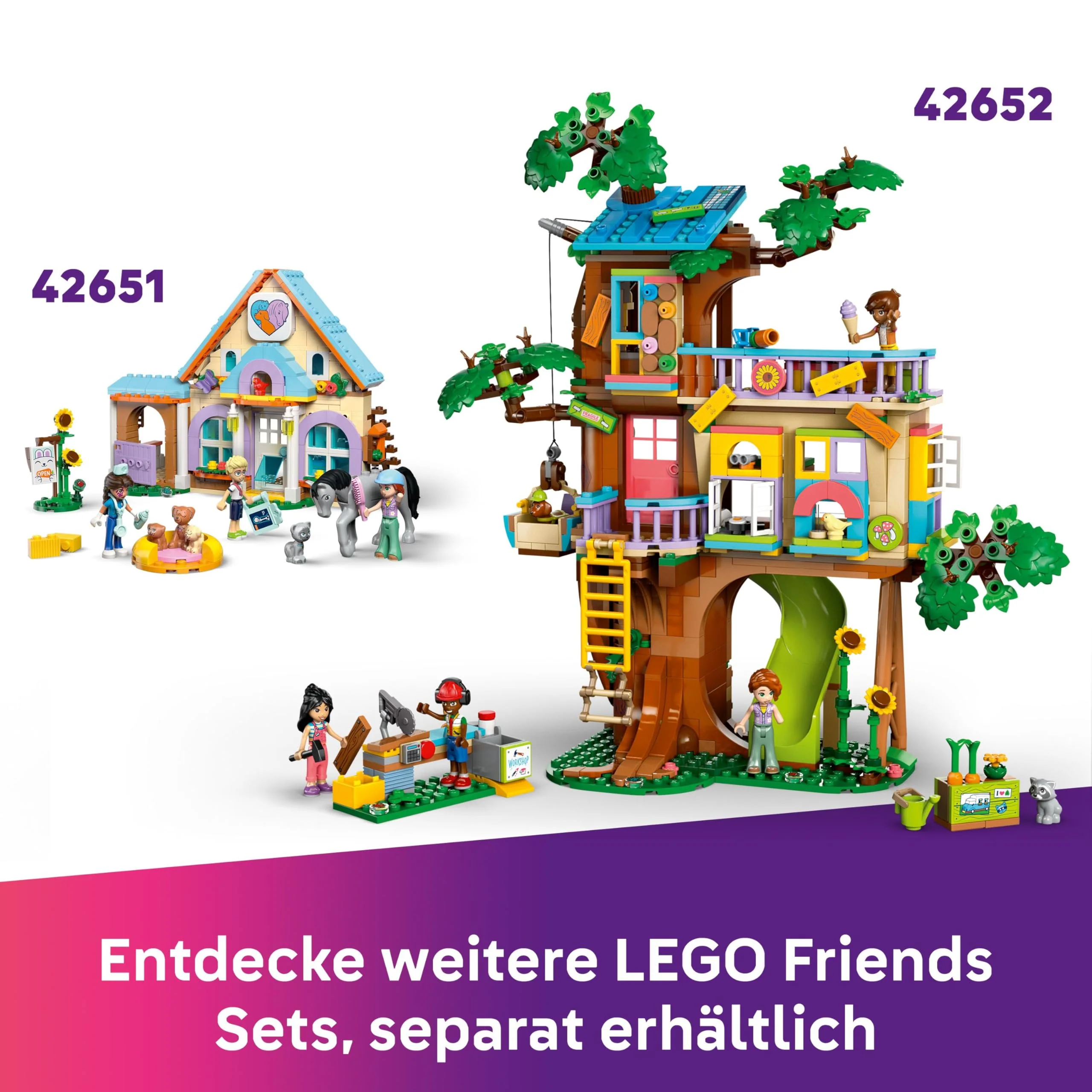 LEGO Friends Geschäft für Haustierzubehör - mit Hund, Katze und Kaninchen als Tierfiguren, 3 Minifiguren und viel Zubehör für die Haustierpflege - Geschenk für Mädchen und Jungen ab 6 Jahren - 42650 - Image 8