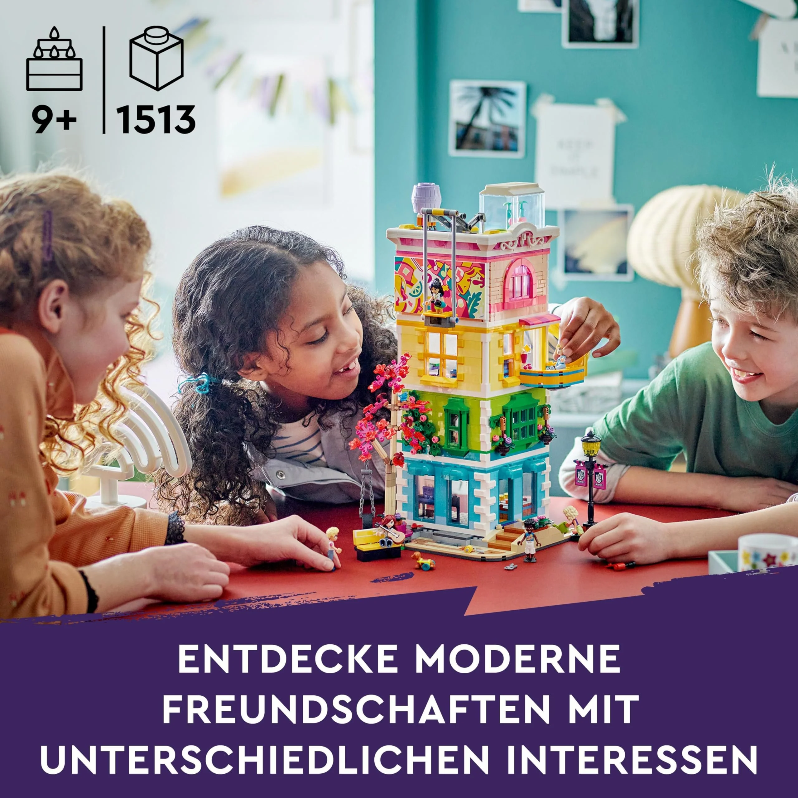 Lego Friends Heartlake City Gemeinschaftszentrum - Kreatives Spielzeug - 5-stöckiges Gebäude mit 6 Minifiguren, Einer Hundefigur und Zubehör - Geschenk für Mädchen und Jungen ab 9 Jahren - 41748 - Image 10