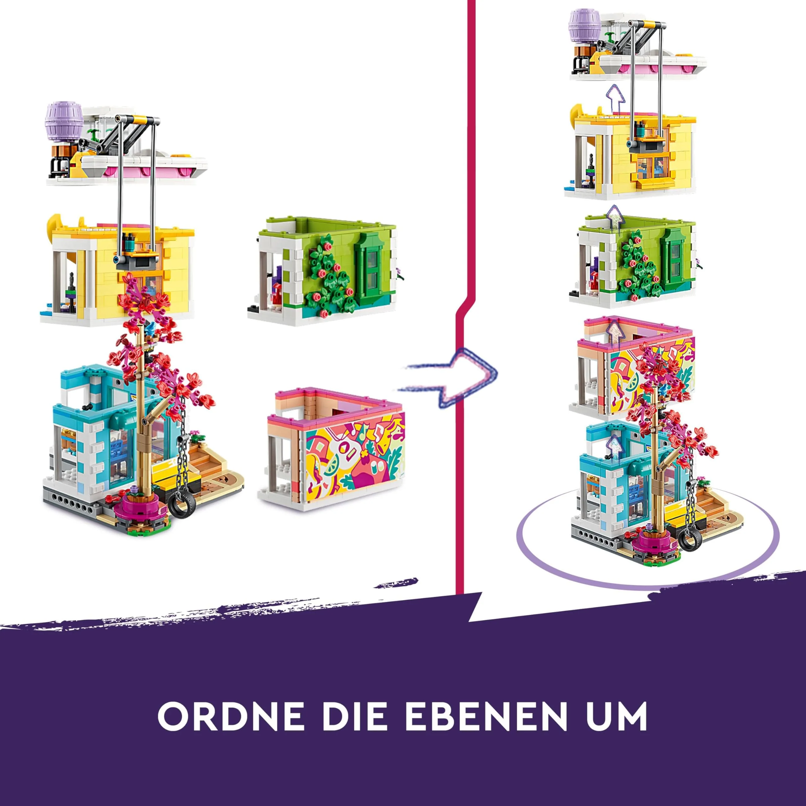 Lego Friends Heartlake City Gemeinschaftszentrum - Kreatives Spielzeug - 5-stöckiges Gebäude mit 6 Minifiguren, Einer Hundefigur und Zubehör - Geschenk für Mädchen und Jungen ab 9 Jahren - 41748 - Image 8