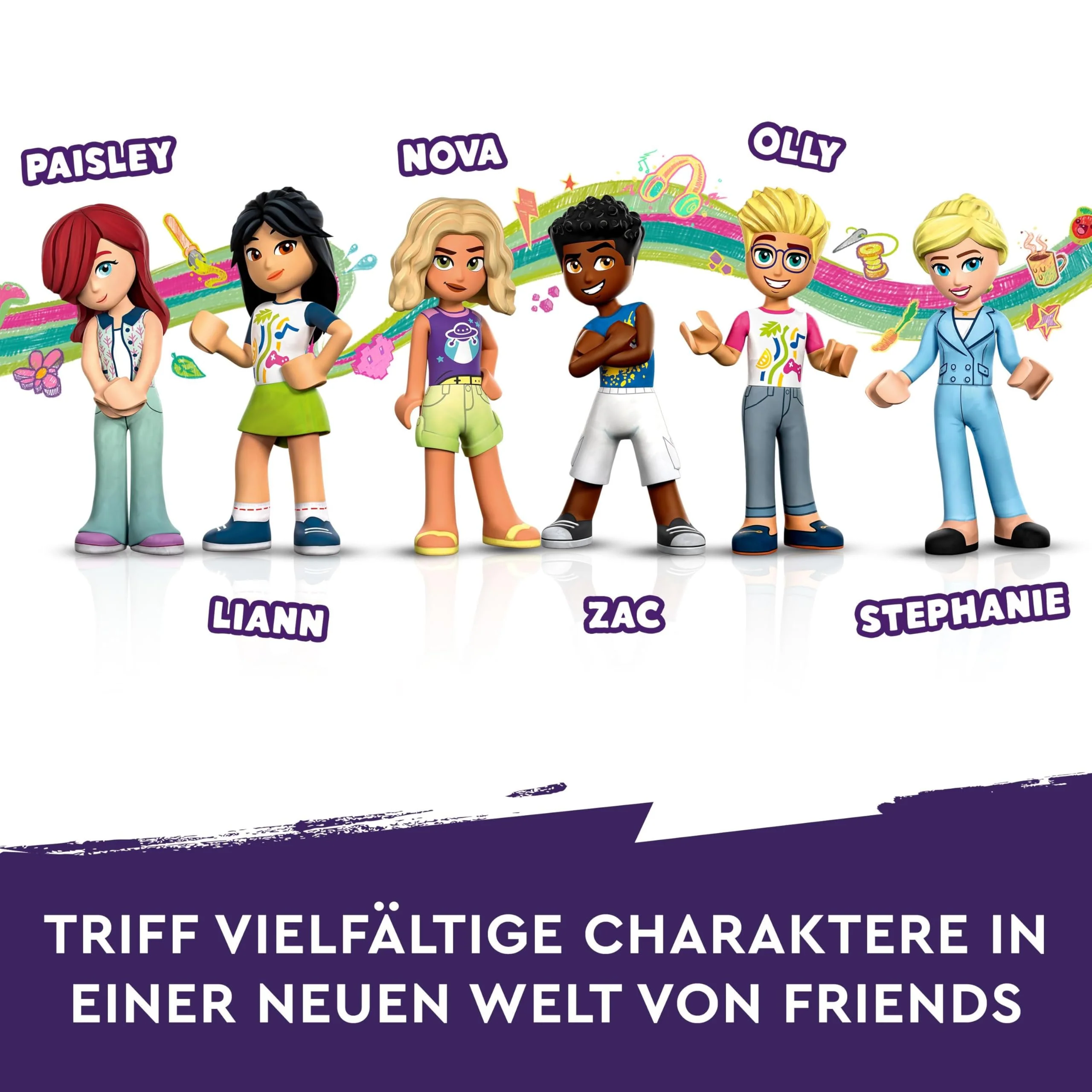 Lego Friends Heartlake City Gemeinschaftszentrum - Kreatives Spielzeug - 5-stöckiges Gebäude mit 6 Minifiguren, Einer Hundefigur und Zubehör - Geschenk für Mädchen und Jungen ab 9 Jahren - 41748 - Image 9