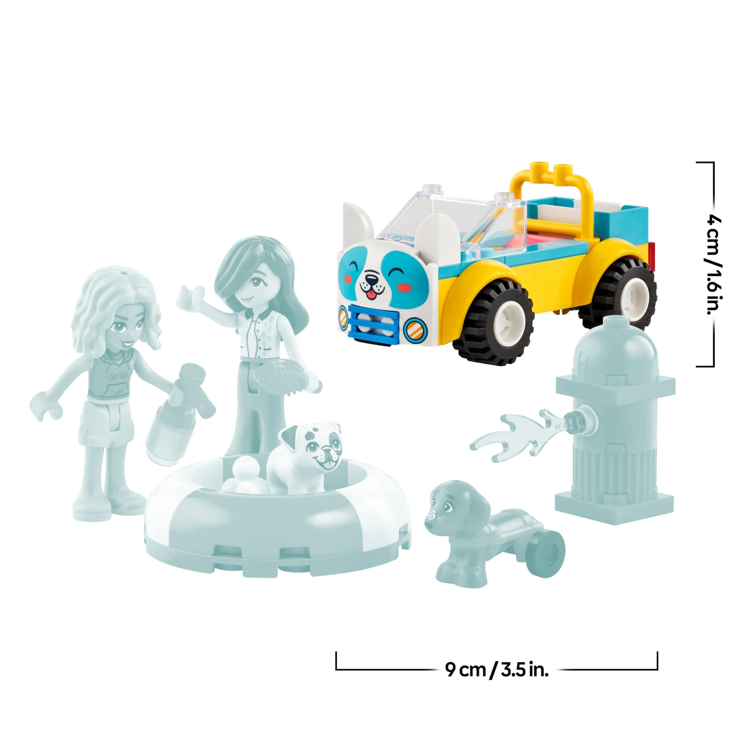 LEGO Friends Mobiler Hundesalon - Kreatives Spielzeug mit Fahrzeug und Tieren für Rollenspiele - Montessori Spielzeug mit 2 Minifiguren und 2 Hunden - Geschenk für Mädchen & Jungen ab 4 Jahren - 42635 - Image 6