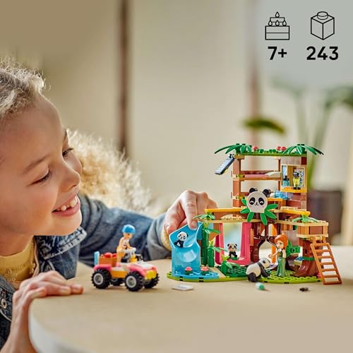 LEGO Friends Panda-Pflegestation - Spielzeug mit Baumhaus, Quad, 2 Mini-Puppen und 3 Panda Figuren - Kreatives Set für Mädchen ab 7 Jahren - 42648 - Image 8