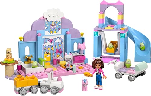 LEGO Gabby's Puppenhaus – Gabbys Katzenpflege Spielset – Kreatives Tier Spielzeug - Bauset mit Auto, Zug, Rutsche, Minifiguren & Zubehör – Kinder Geschenk für Mädchen ab 4 Jahren – 10796 - Image 4