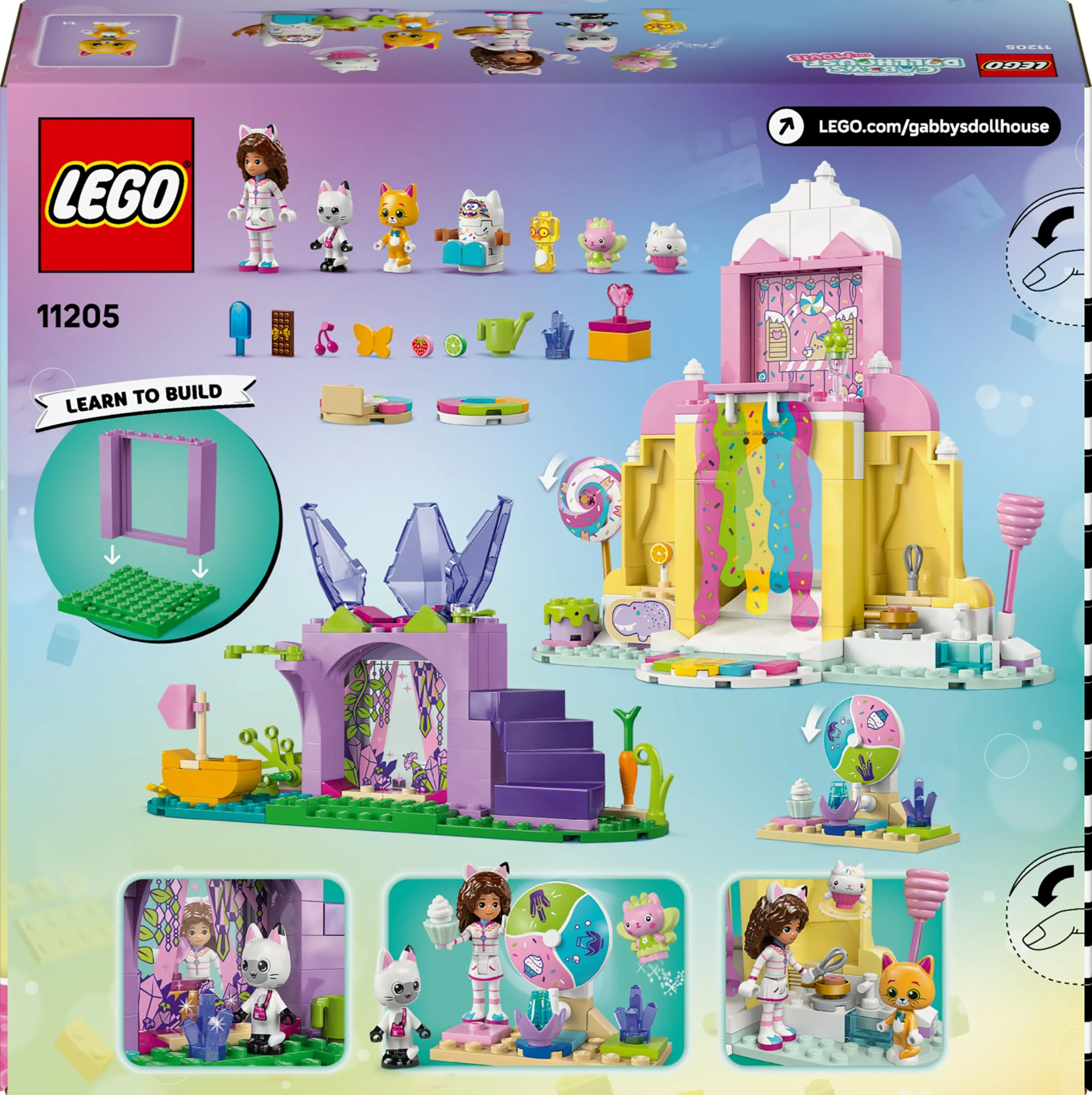 LEGO Gabbys Puppenhaus Zuckerguss-Gebirge und Kätzchen-Garten (11205); Spielset mit Figuren für Rollenspiele; Geschenk für Mädchen und Jungen ab 4 Jahren; Kinderspielzeug - Image 2
