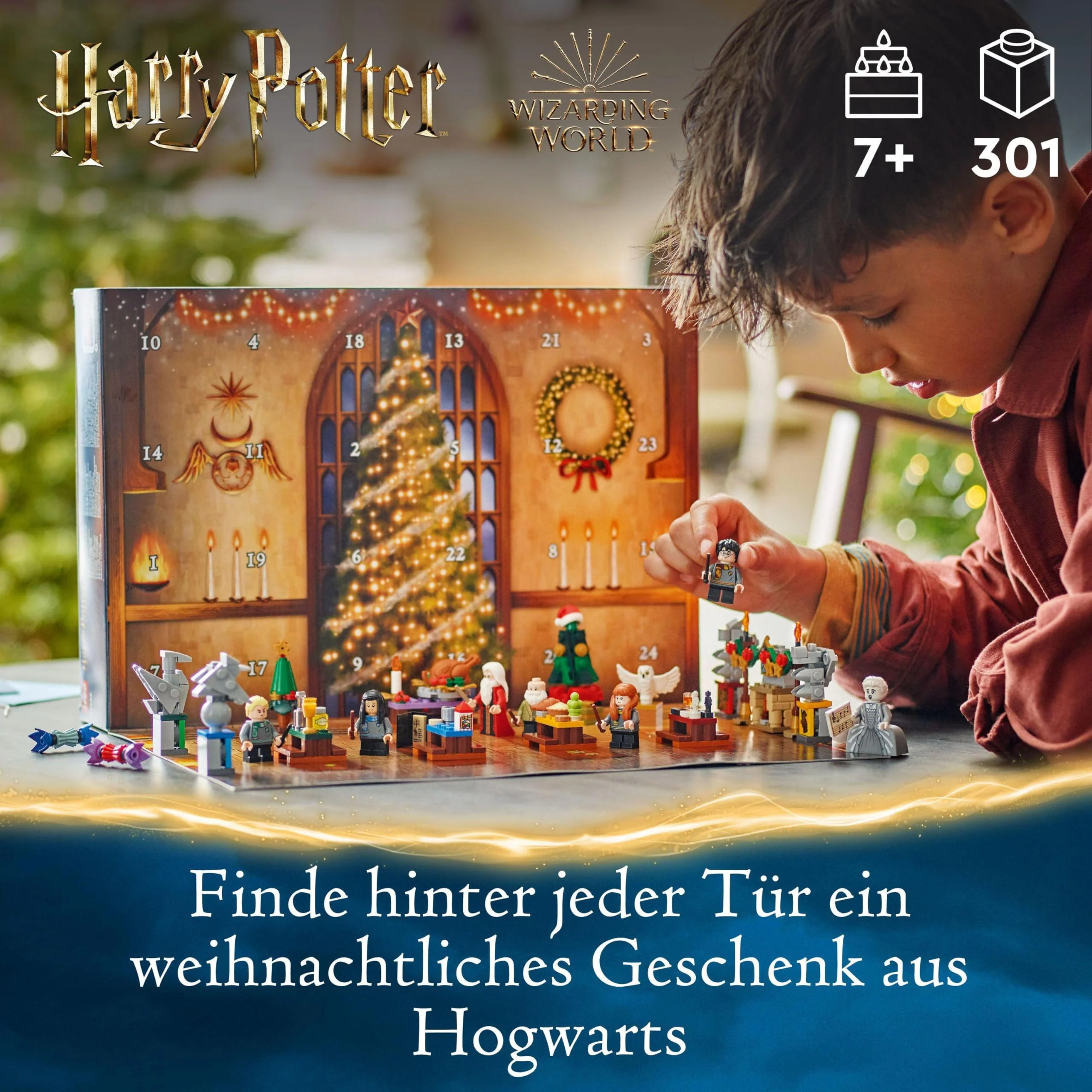 LEGO Harry Potter Adventskalender 2024, Hogwarts Fantasy-Spielzeuge für Kinder, Abenteuer-Spielset mit 7 Minifiguren und 16 Mini-Modellen, vorweihnachtliches Geschenk für Mädchen und Jungen 76438 - Image 8