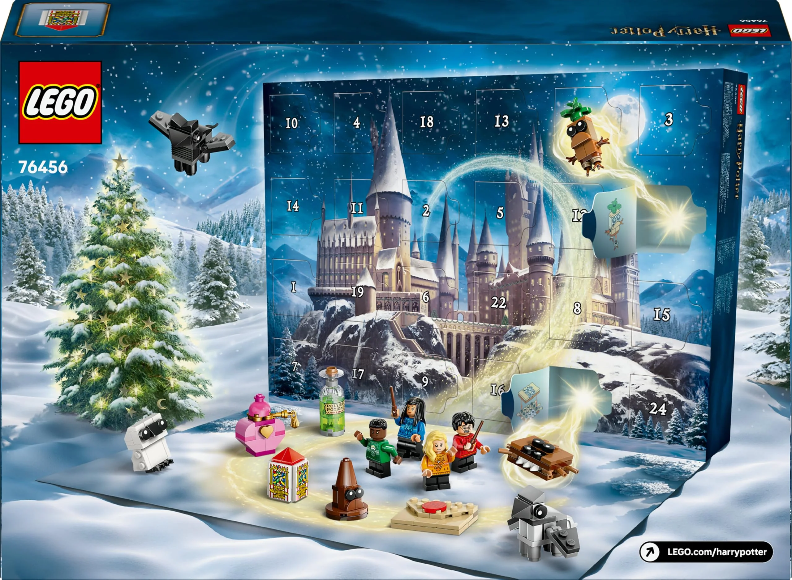 LEGO Harry Potter Adventskalender 2025 - Weihnachten Spielzeug mit 24 Überraschungen - 8 Minifiguren in festlichen Pullovern & 6 Figuren - Geschenk für Mädchen und Jungen ab 7 Jahren - 76456 - Image 5