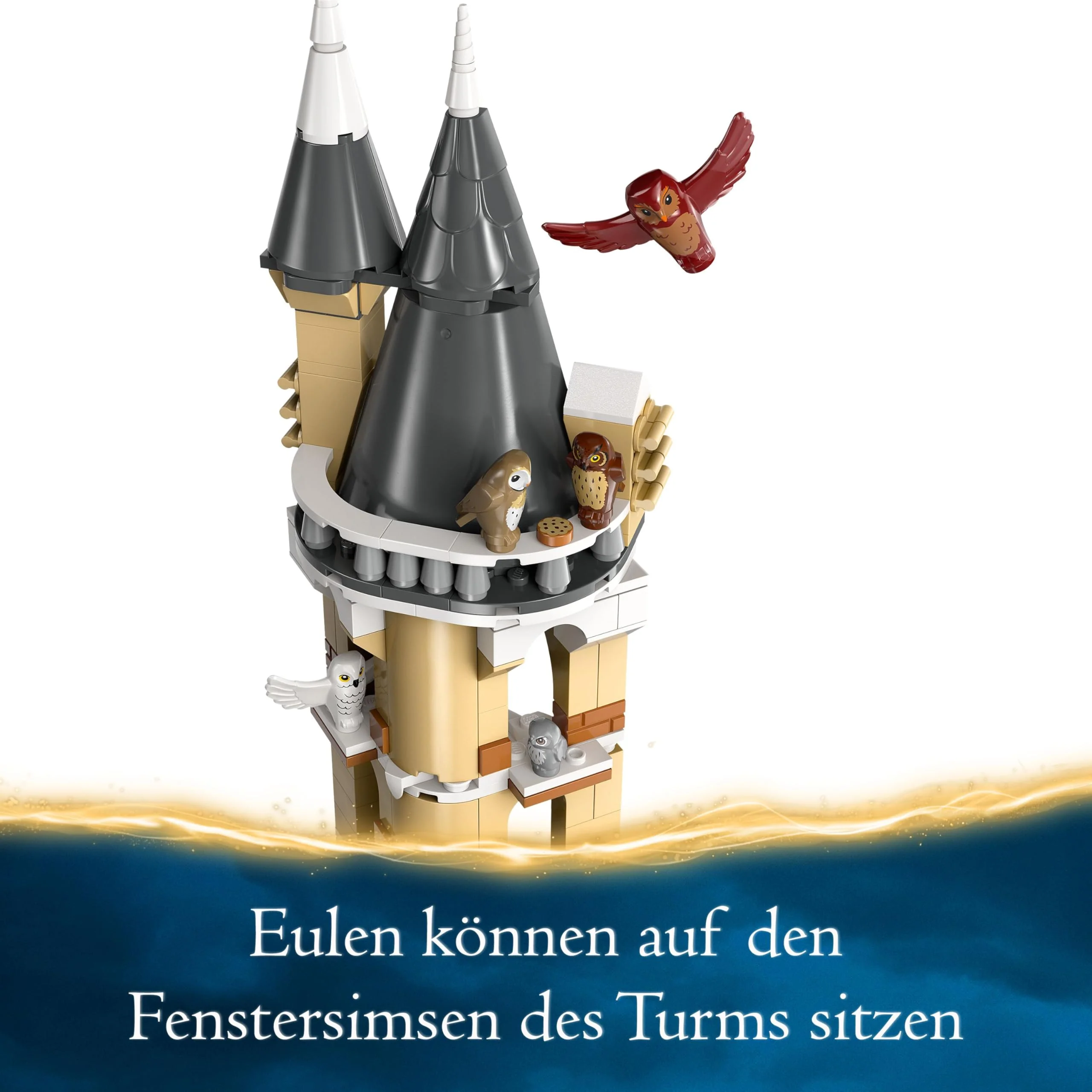 LEGO Harry Potter Eulerei auf Schloss Hogwarts, Abenteuer-Set mit Spielzeug-Tieren und 3 Mini-Figuren, Spielzeug zum Film für Kinder, Geschenk für Mädchen, Jungen und alle Fans ab 8 Jahren 76430 - Image 13