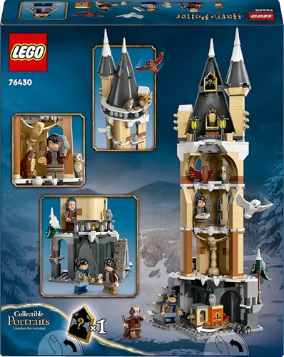 LEGO Harry Potter Eulerei auf Schloss Hogwarts, Abenteuer-Set mit Spielzeug-Tieren und 3 Mini-Figuren, Spielzeug zum Film für Kinder, Geschenk für Mädchen, Jungen und alle Fans ab 8 Jahren 76430 - Image 2