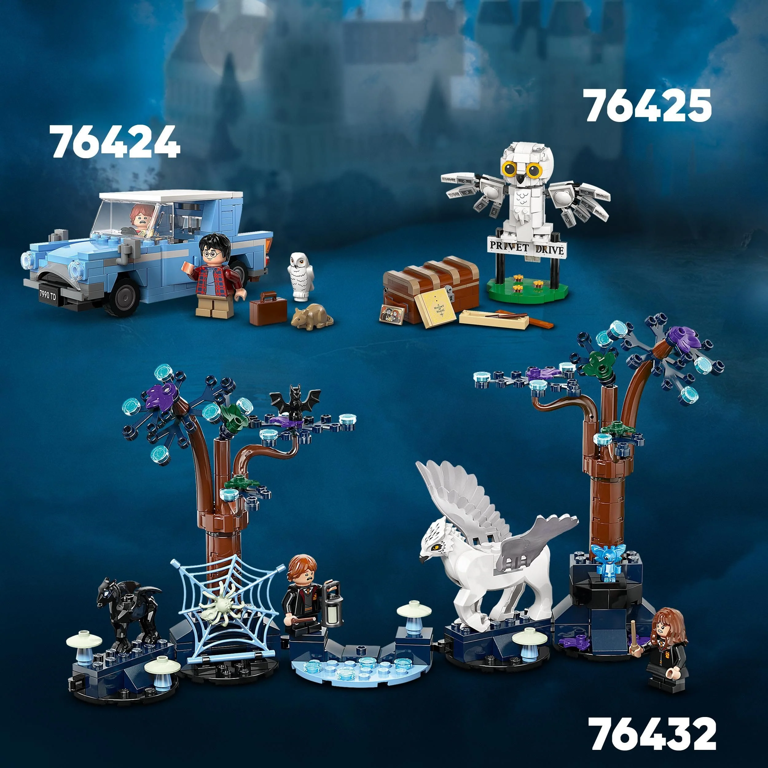 LEGO Harry Potter Hedwig im Ligusterweg 4 Set mit Spielzeug-Eule für Kinder, baubare Tier-Figur mit Hogwarts-Koffer, kleines Geschenk für Jungs, Mädchen und alle Fans ab 7 Jahren 76425 - Image 7