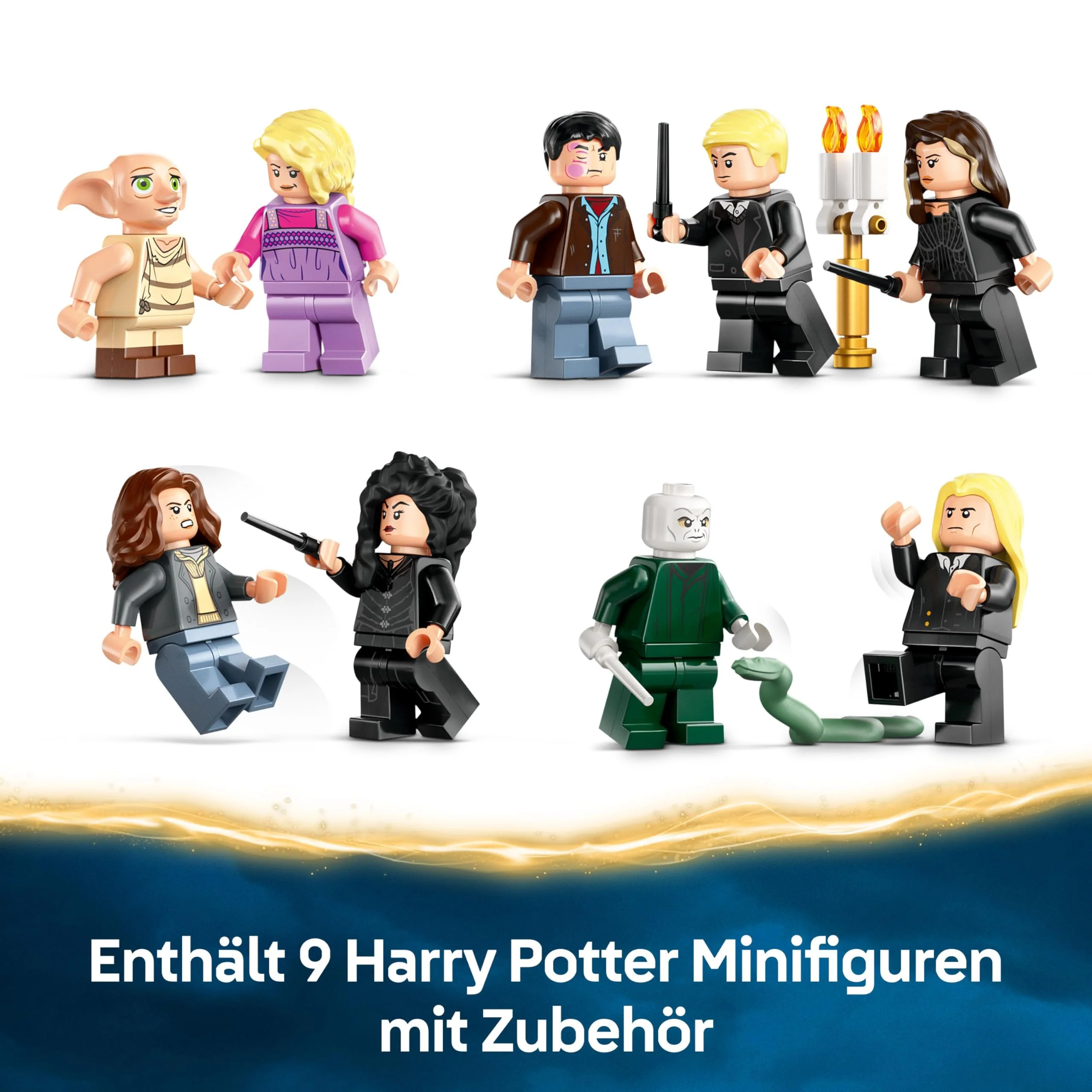 LEGO Harry Potter Landsitz der Familie Malfoy, Fantasy Spielzeug zum Sammeln und Ausstellen, Geschenk für Jungen, Mädchen und Fans der Zauberwelt, Geschenkidee mit 9 Minifiguren 76453 - Image 9