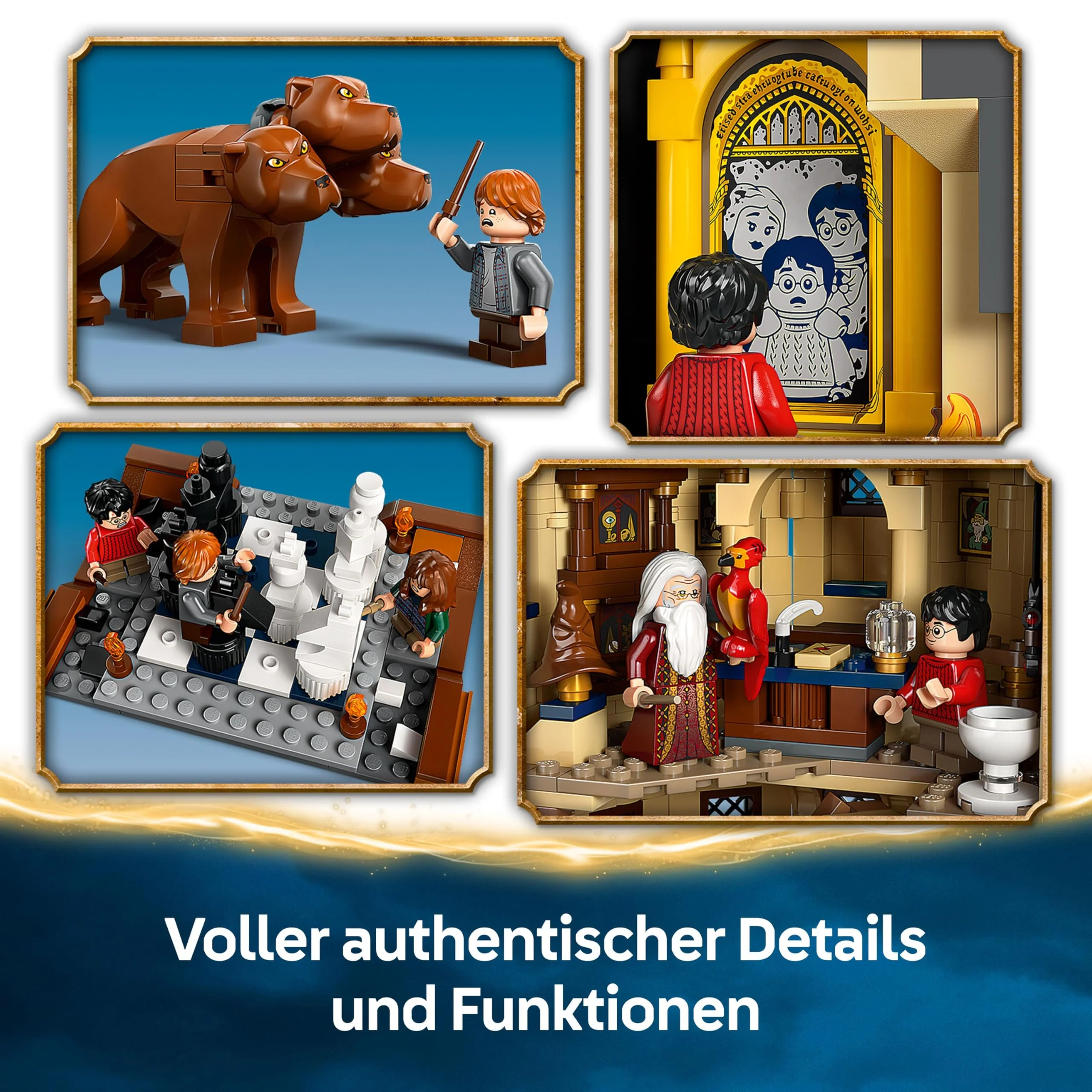 LEGO Harry Potter Schloss Hogwarts: Der Hauptturm - Spielzeug mit fliegendem Schlüssel, Zauberschachzimmer, 12 Minifiguren - Geschenk für Jungen, Mädchen & Erwachsene Fans ab 10 Jahren - 76454 - Image 9